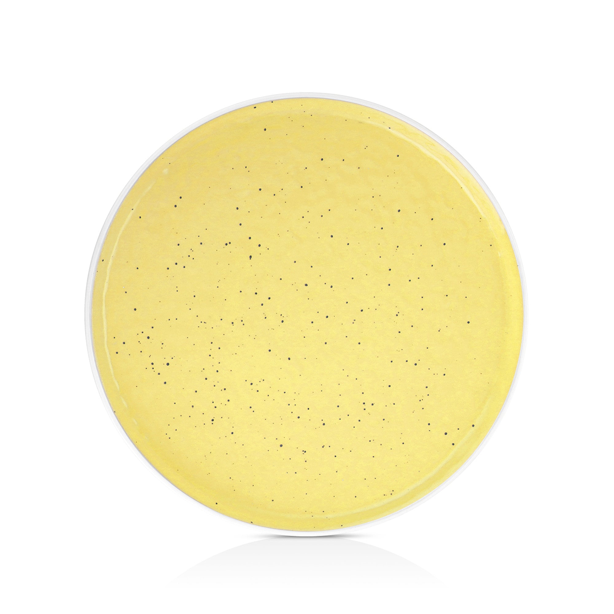 Elena Stoneware Salad Plate - Yellow Ceramic Dinnerware for Salads, Appetizers & Desserts - Elegant & Durable for Everyday Dining & Entertaining