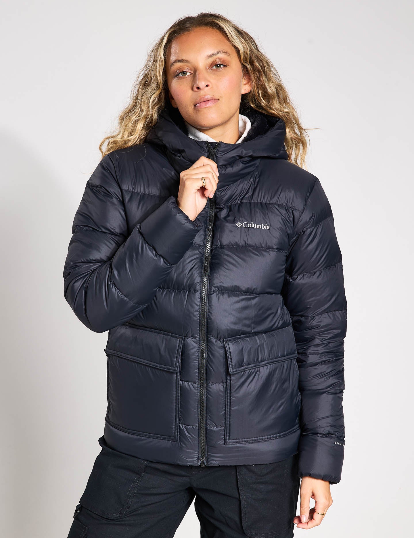 Harmony Falls Hooded Down Jacket for Women - Lightweight Warm Winter Coat, Waterproof Windproof Puffer Jacket with Detachable Hood - Perfect for Skiing, Hiking & Outdoor Activities (Black)