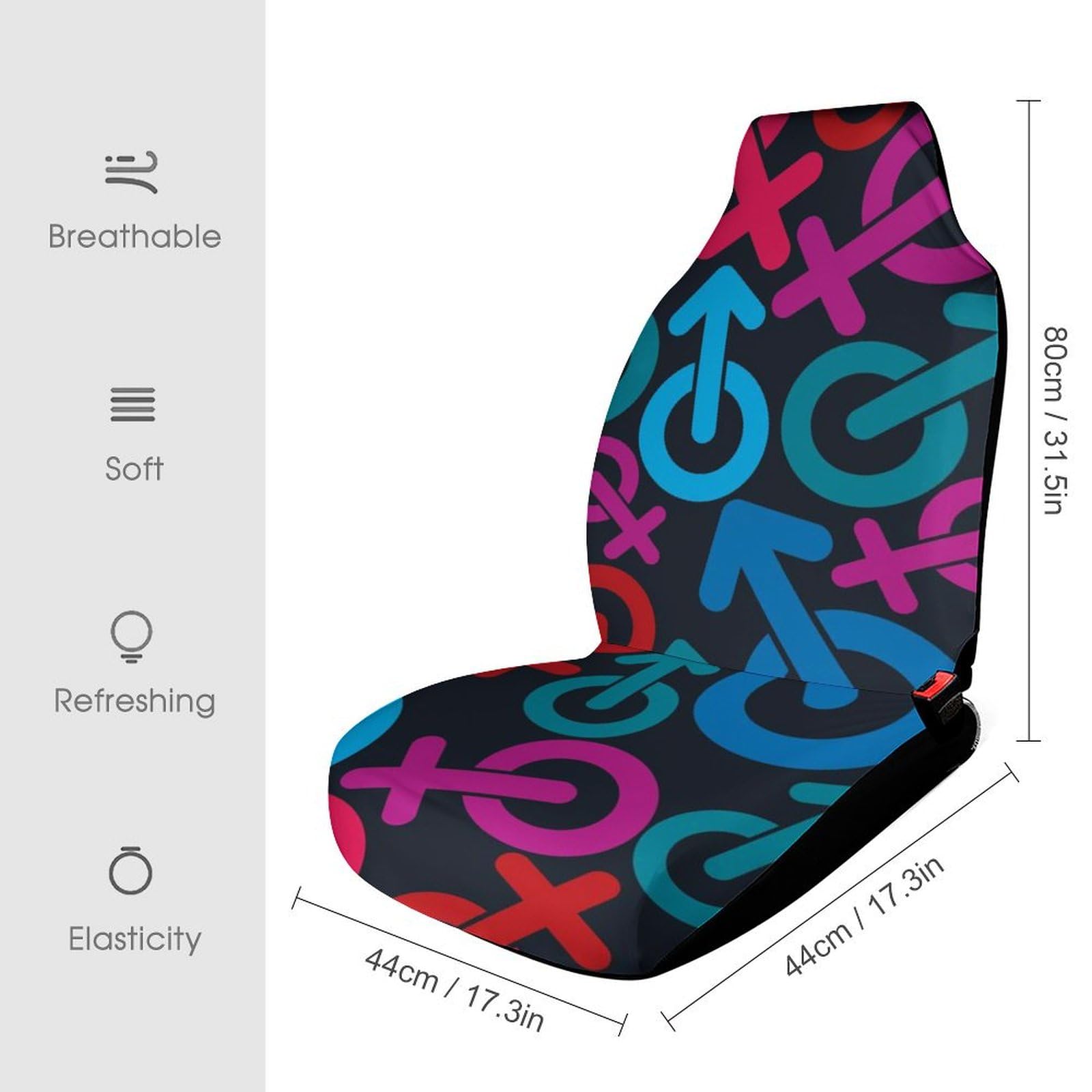 Durable Universal Car Seat Covers for Men & Women - Personalized Front Seat Protectors (2PCS) - Perfect for Trucks, SUVs and Daily Commuting