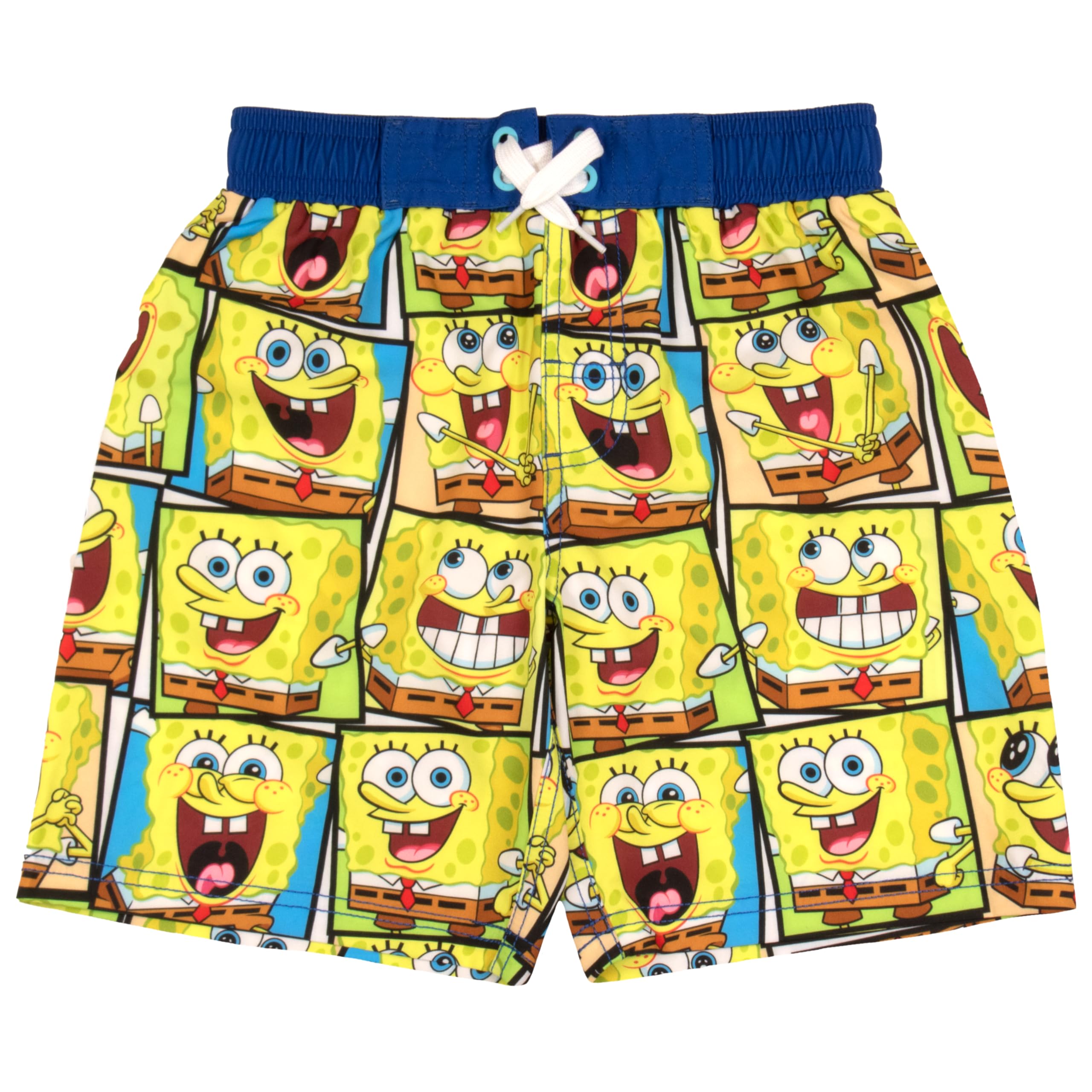 Nickelodeon SpongeBob SquarePants Boys' Swim Shorts - Quick-Dry Kids Swimwear with Fun Cartoon Design - Perfect for Beach, Pool & Summer Activities