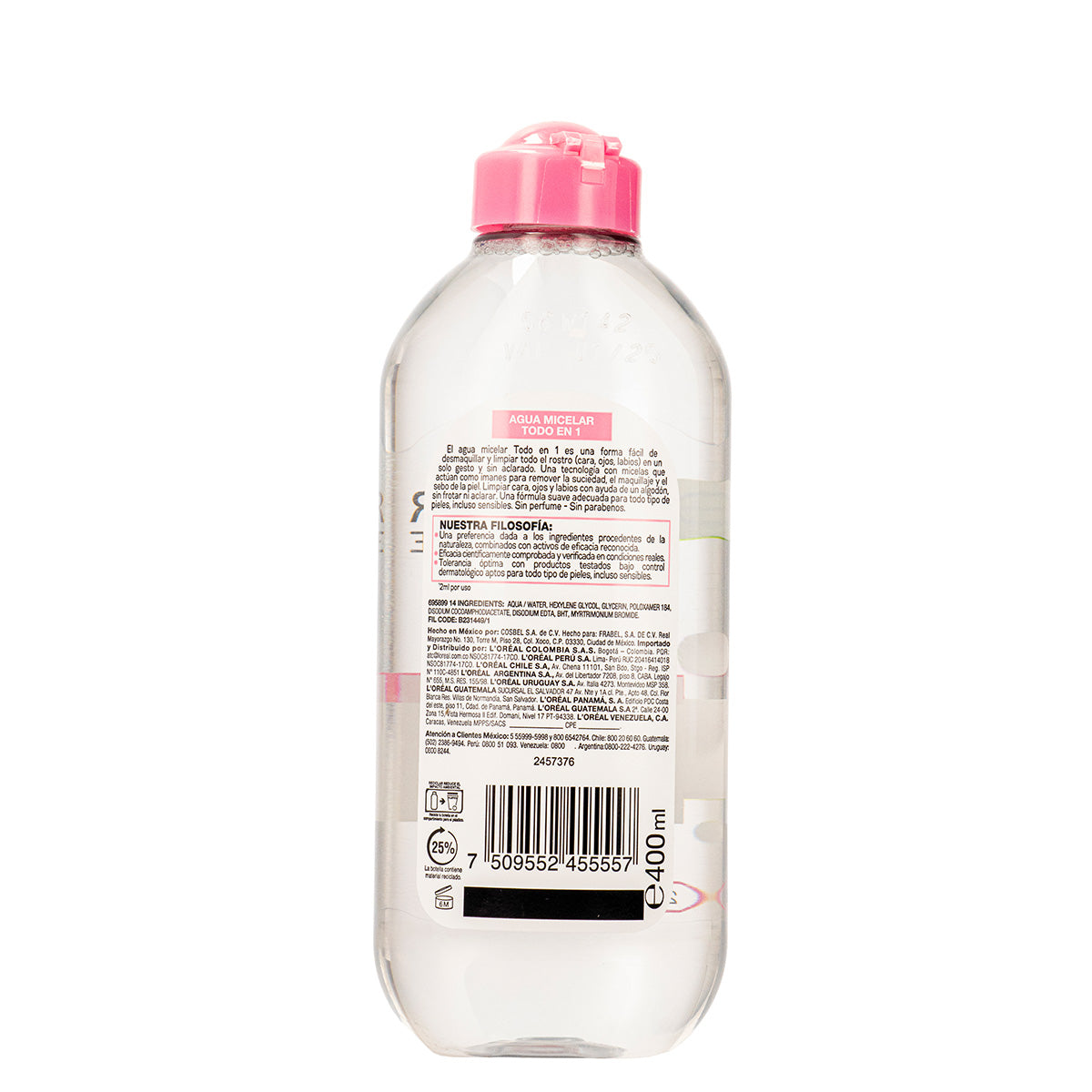 Best Micellar Water 400ml - All-in-One Makeup Remover & Cleanser for Face & Eyes | Perfect for Travel, Daily Skincare & Sensitive Skin