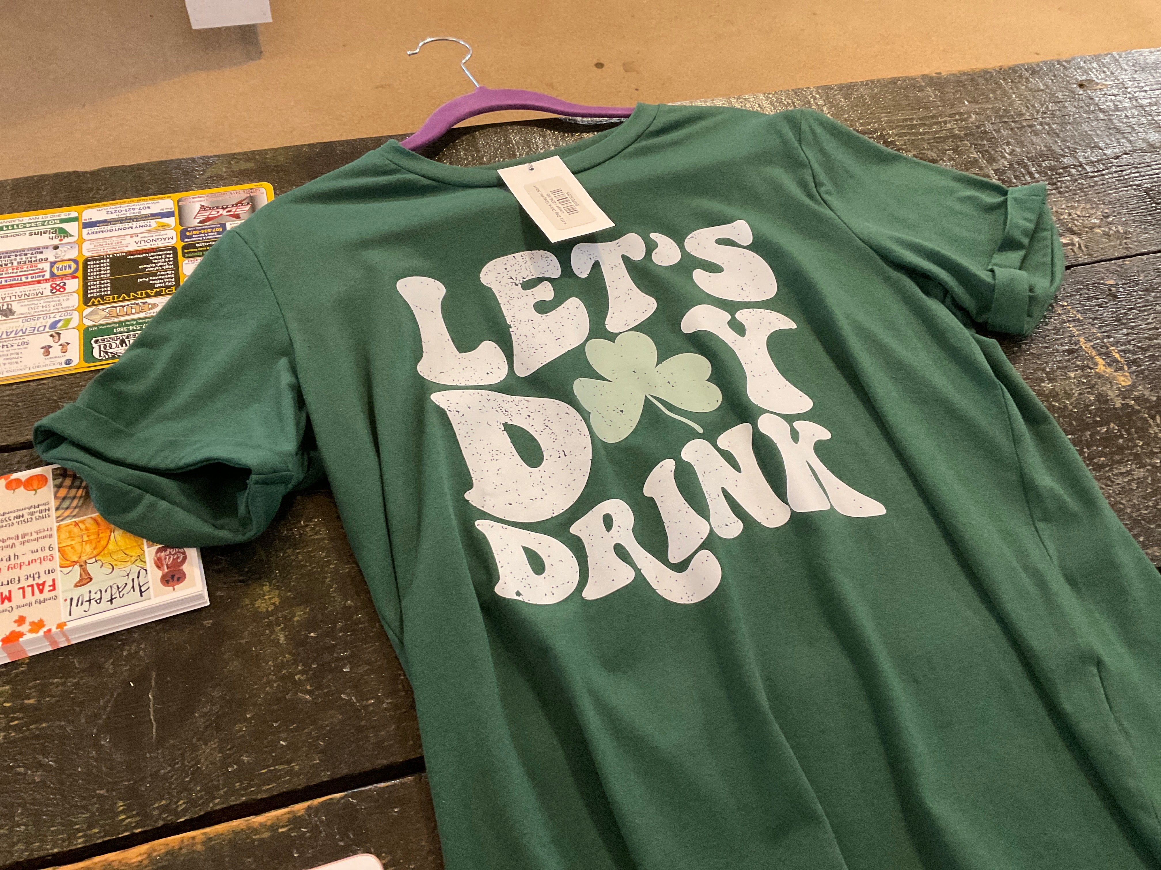 Let's Day Drink Graphic T-Shirt - Funny Drinking Tee for Parties & Casual Wear - Perfect for Happy Hours, Bar Hopping & Weekend Hangouts