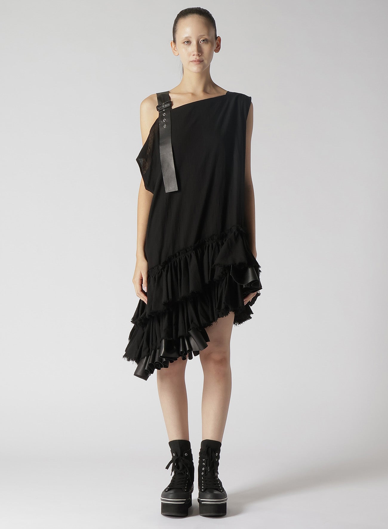 Breathable Cotton Linen Rayon Lawn Dress with Gathered Skirt - Perfect for Summer Outings & Beach Vacations