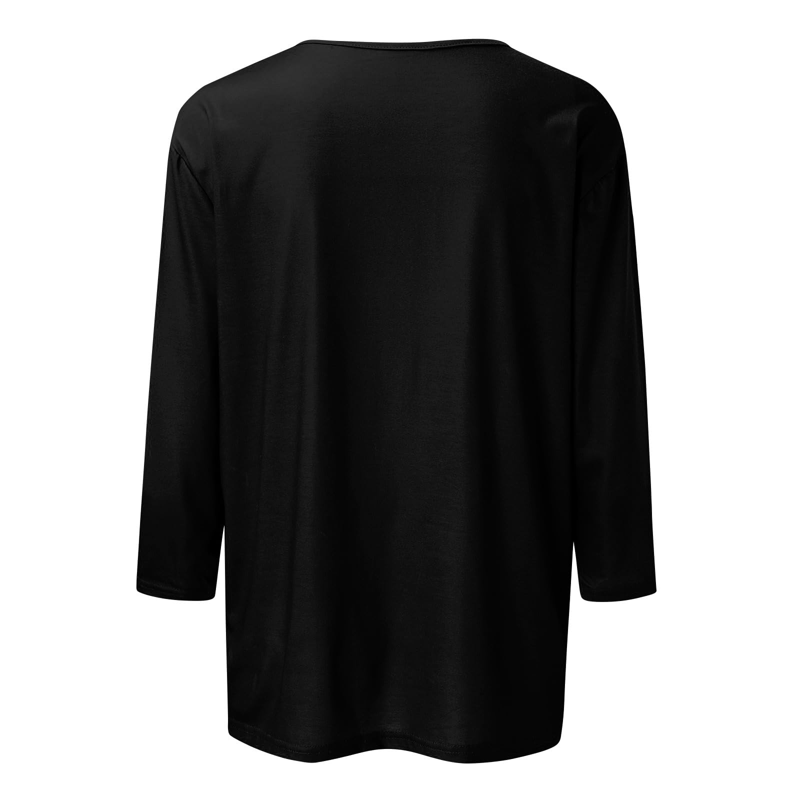 Trendy 3/4 Sleeve Women's Tops for Spring & Summer 2025 - Fashion Blouses & Casual Graphic Tees for Ladies - Perfect for Office Wear, Date Nights & Weekend Outings