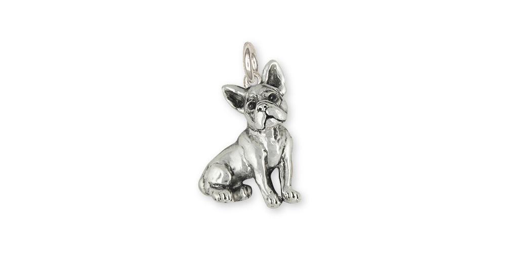 Handmade Sterling Silver Boston Terrier Charm Jewelry - Unique Dog Lover Gift for Women (BT19-C) | Perfect for Pet Owners, Dog Moms & Boston Terrier Enthusiasts