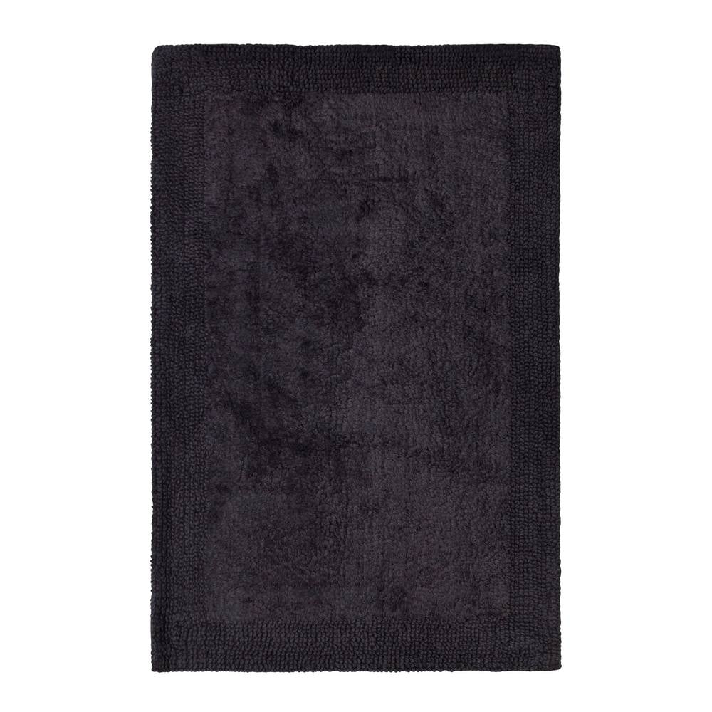 Premium Dawson Bath Mat 50x80cm - Soft Absorbent Charcoal Gray Bathroom Rug - Non-Slip Shower Mat for Bathroom, Spa & Home Decor