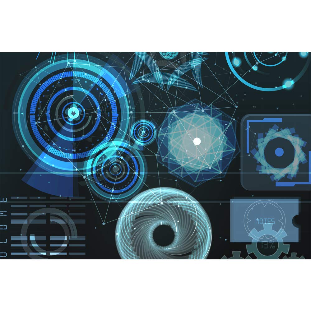 Scientific Mechanical Feeling Removable Wallpaper - Peel and Stick Wall Murals for Bedroom (66x96 inches) - Perfect for Home Office, Kids Room & Modern Interior Decor