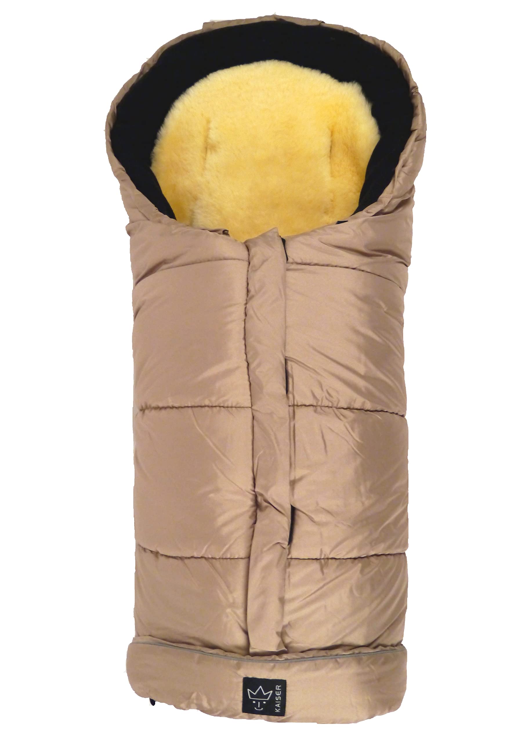 Premium Stroller Sheepskin Foot Muff - Soft & Warm Baby Stroller Accessory (Sand Color) for Winter Outings & Cozy Walks