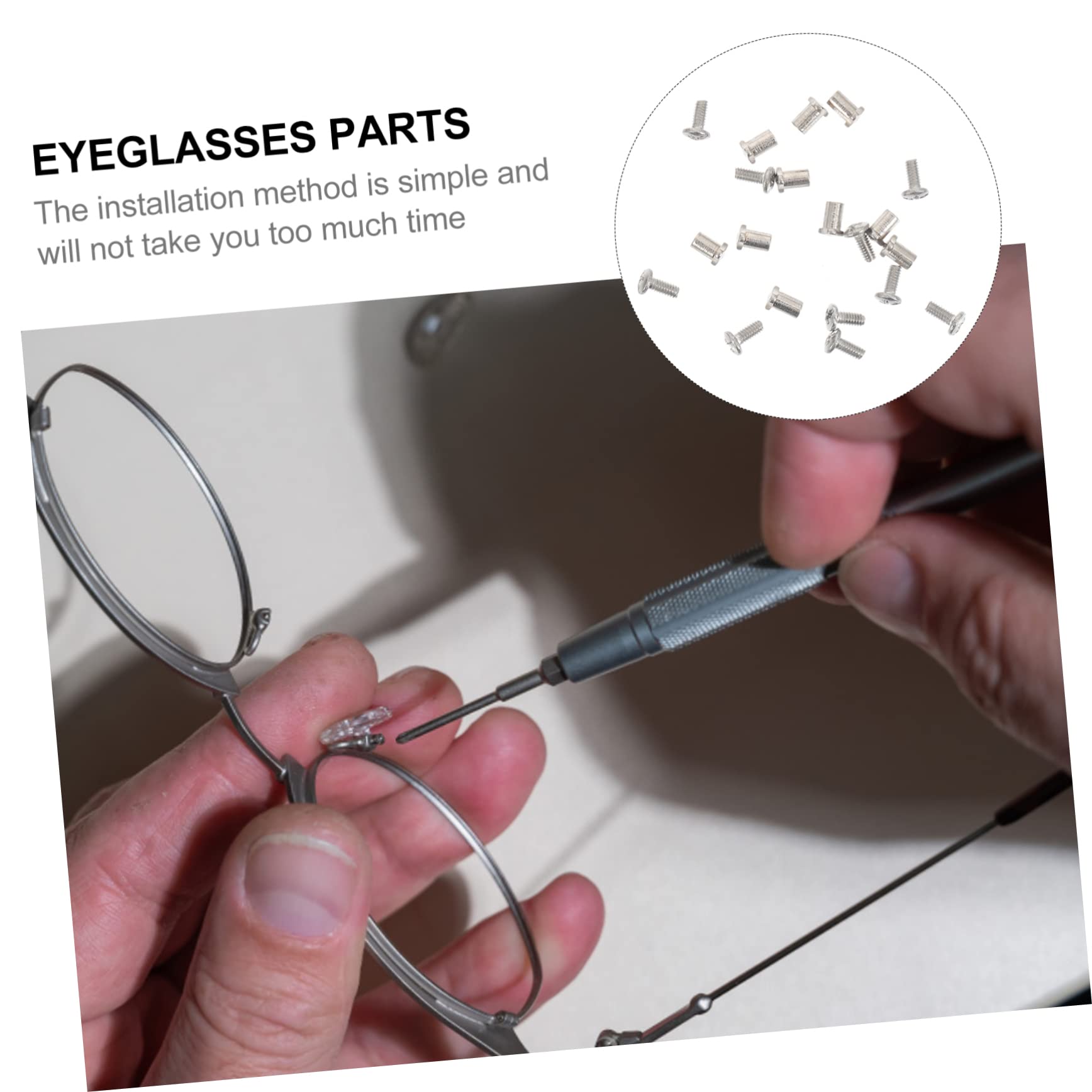 WATIIFUFU 2-Pack Glasses Repair Kit - Premium Metal Screws & Accessories for Eyeglass Frame Repair, Replacement Parts for Sunglasses & Reading Glasses - Perfect for Home, Office & Travel Eyewear Maintenance