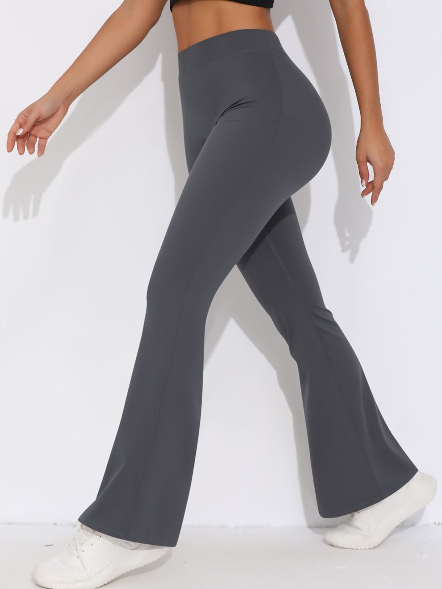 ZASUWA Women's V-Shaped Waist Scrunch Butt Lifting High Waisted Quick Dry Flare Leggings - Perfect for Yoga, Workout & Casual Wear