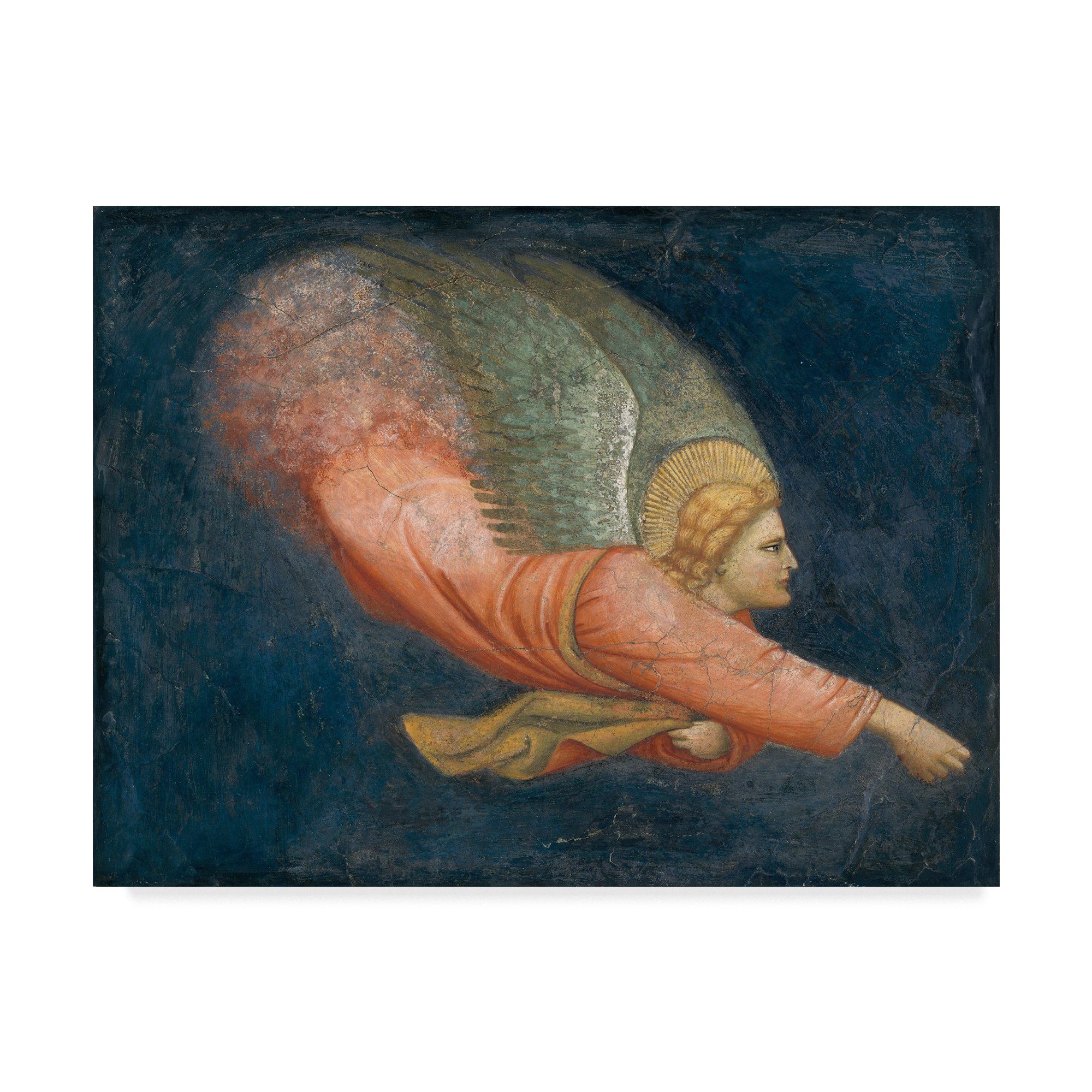 Angel by Italian School - 35x47 Inch Religious Wall Art Painting for Home Decor, Church & Office - Perfect for Living Room, Bedroom & Sacred Spaces