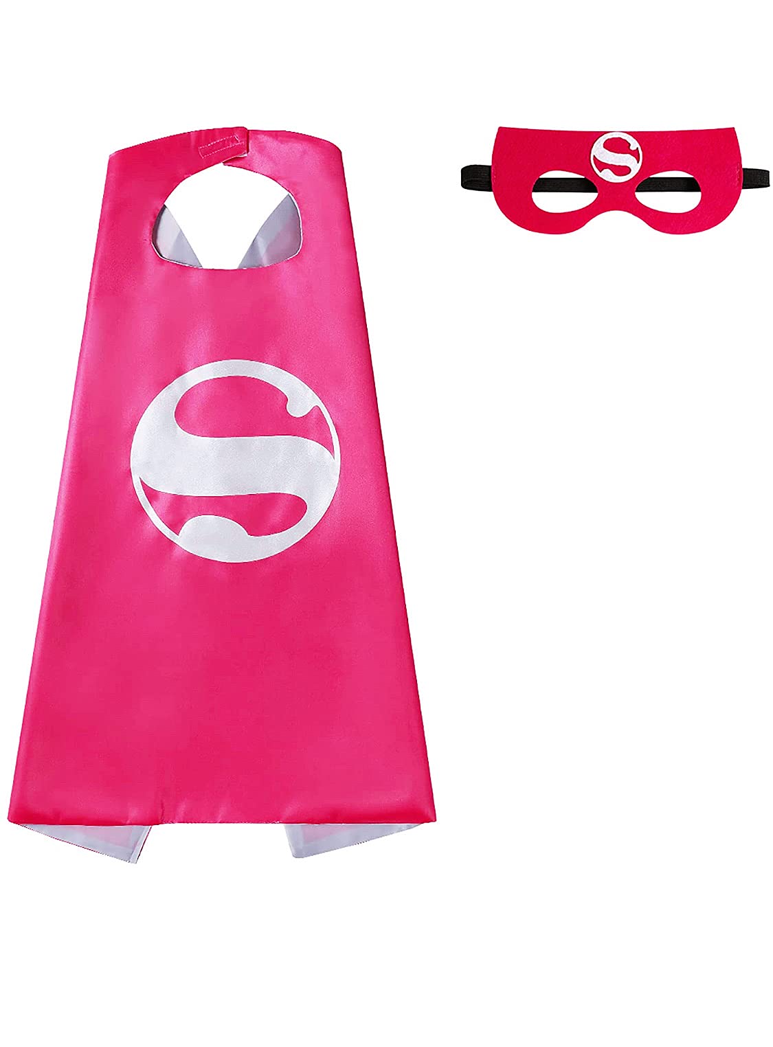 Superhero Capes and Masks Set for Kids - Supergirl Costume Dress Up, Birthday Party Favors & Halloween Costume Accessories | Toddler Dress Up Toys, Party Decorations | Perfect for Birthday Parties, Halloween, Cosplay & Pretend Play