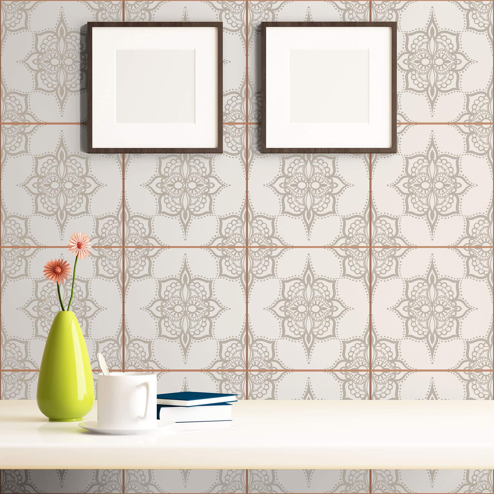 Self-Adhesive Removable Wallpaper - Easy Peel & Stick Tile Pattern (030a) for Bedroom, Bathroom, and Kitchen Decor