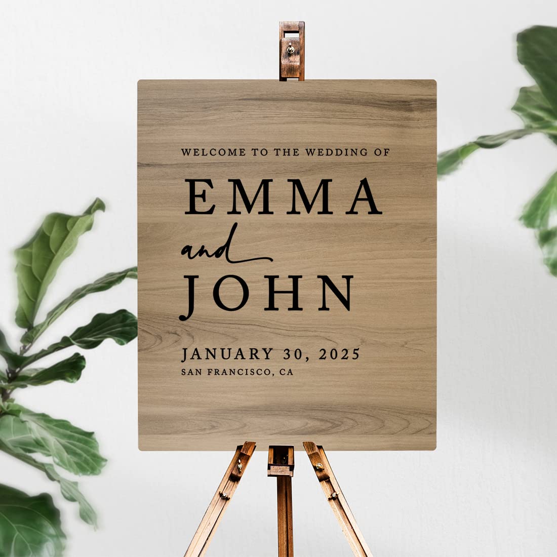 Custom Rustic Wedding Welcome Sign - 16