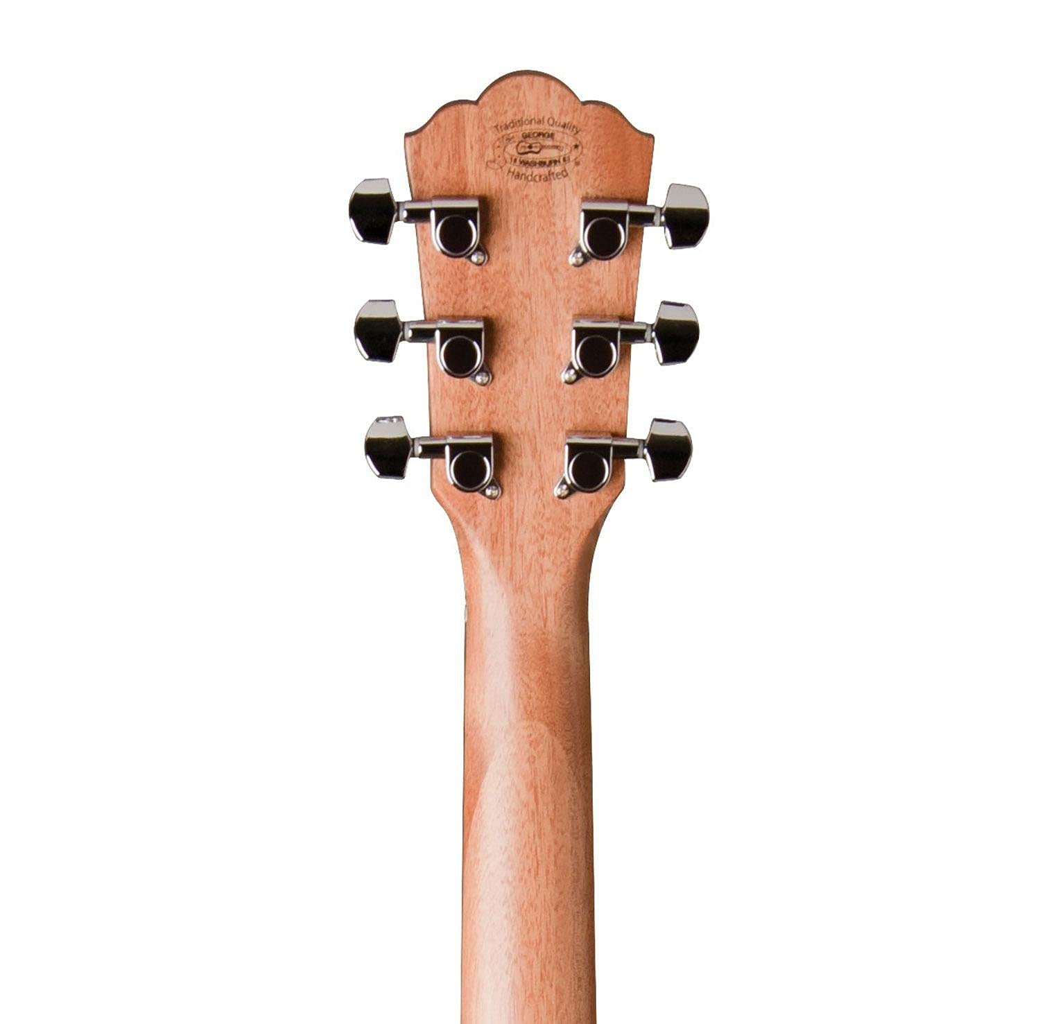 Washburn WD7SATB-A 6-String Acoustic Guitar for Right-Handed Players - Natural Finish, Spruce Top, Mahogany Back & Sides - Perfect for Beginners, Campfires & Live Performances