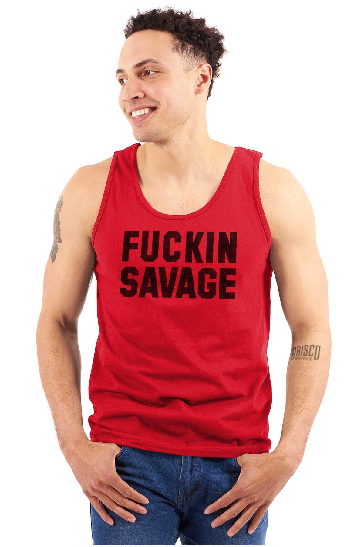 Funny Savage Profanity Tank Top for Men & Women - Perfect for Casual Wear, Parties, and Gifts