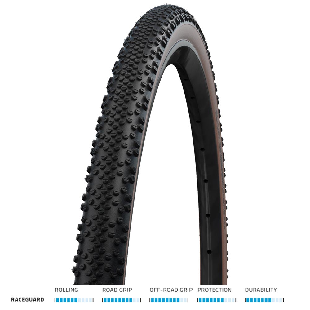 Schwalbe G-One Ultrabite Performance Raceguard TLE Tubeless Ready Gravel Bike Tire - All-Terrain for Road, Trail & Adventure Cycling
