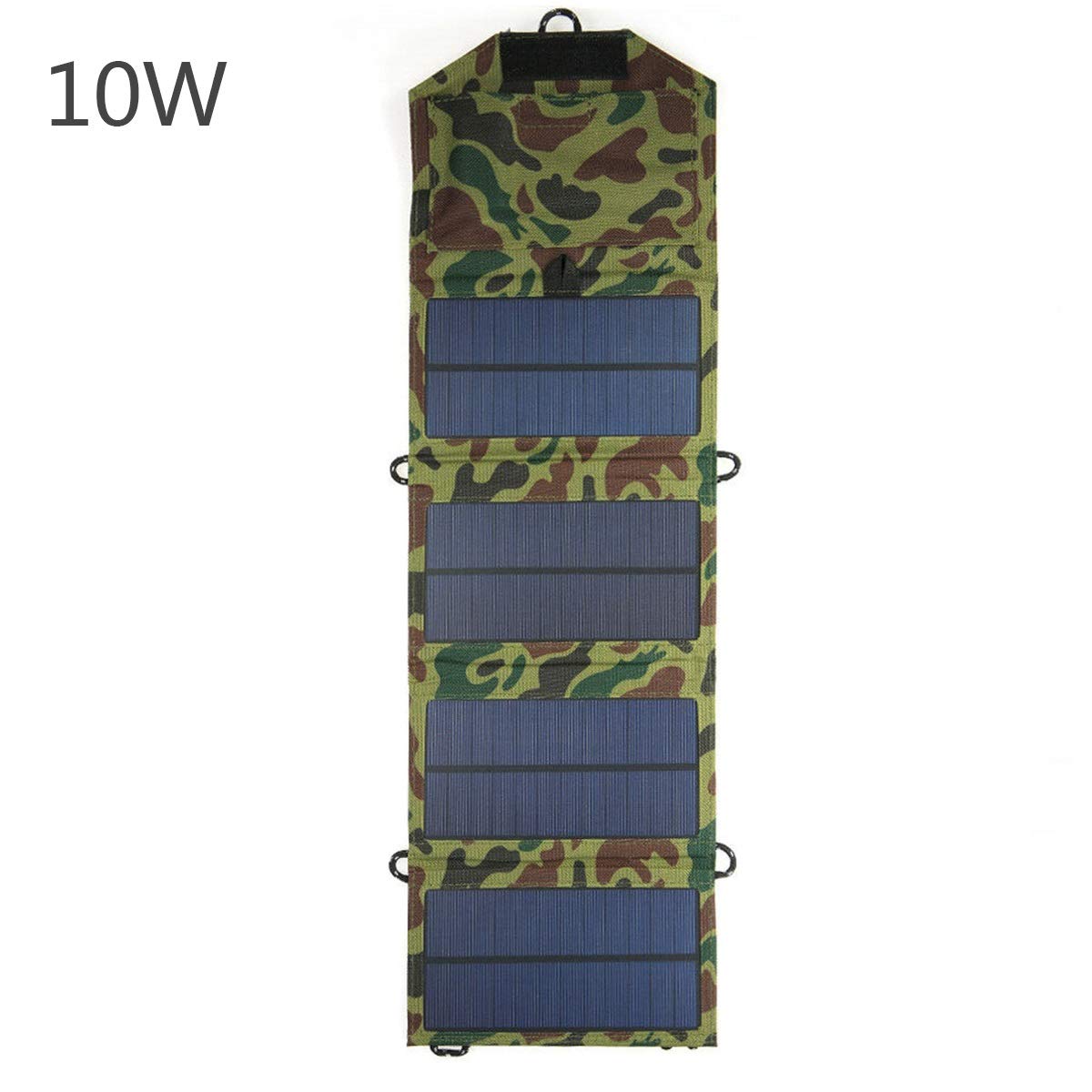 Mintata 10W 5V Foldable Solar Panel Charger - Waterproof Portable Solar Power Bank for Outdoor Camping, Hiking, Backpacking & Emergency Power Supply (Camouflage Green) | Perfect for Off-Grid Adventures & Phone Charging While Traveling