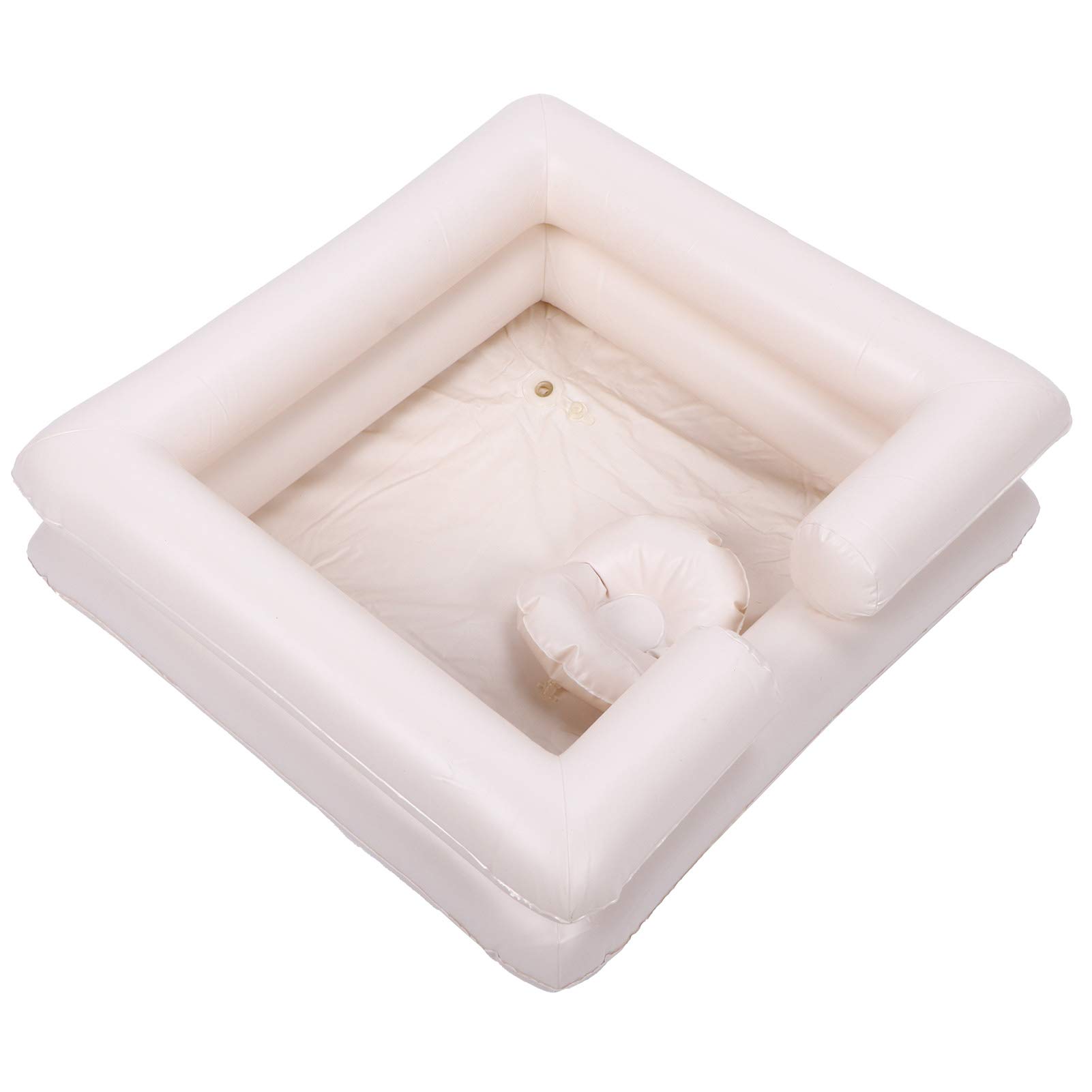 **Portable Inflatable Shampoo Basin Kit - PVC Travel Hair Washing Bowl for Elderly, Disabled & Pregnant - Lightweight, Foldable & Easy to Use - Ideal for Home Care, Hospitals & Travel**