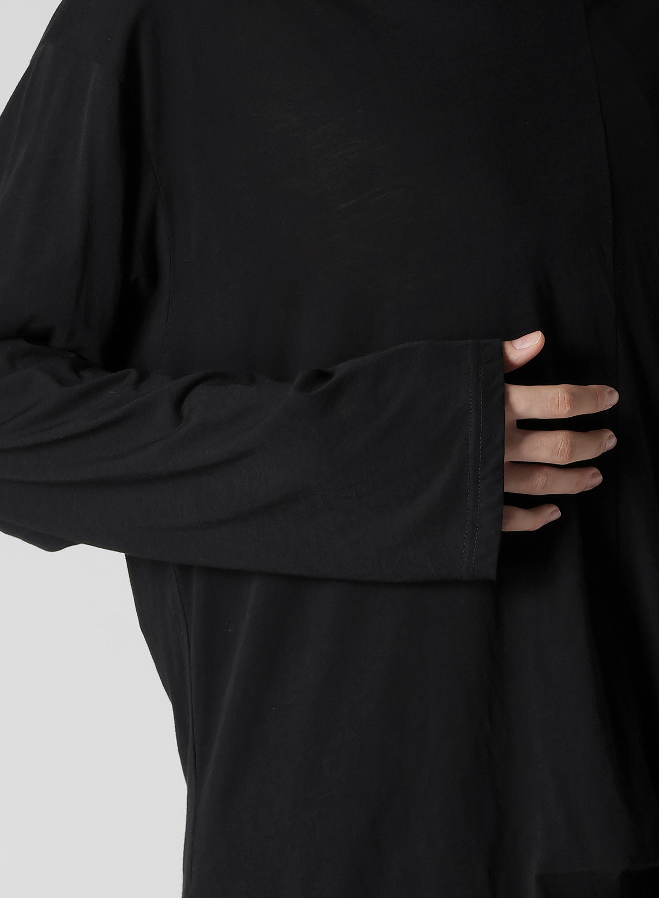 Diorama Jersey Asymmetrical Hem Long Sleeve Top for Women | Fashionable & Comfortable Blouse for Casual Wear, Office Outfits & Night Out