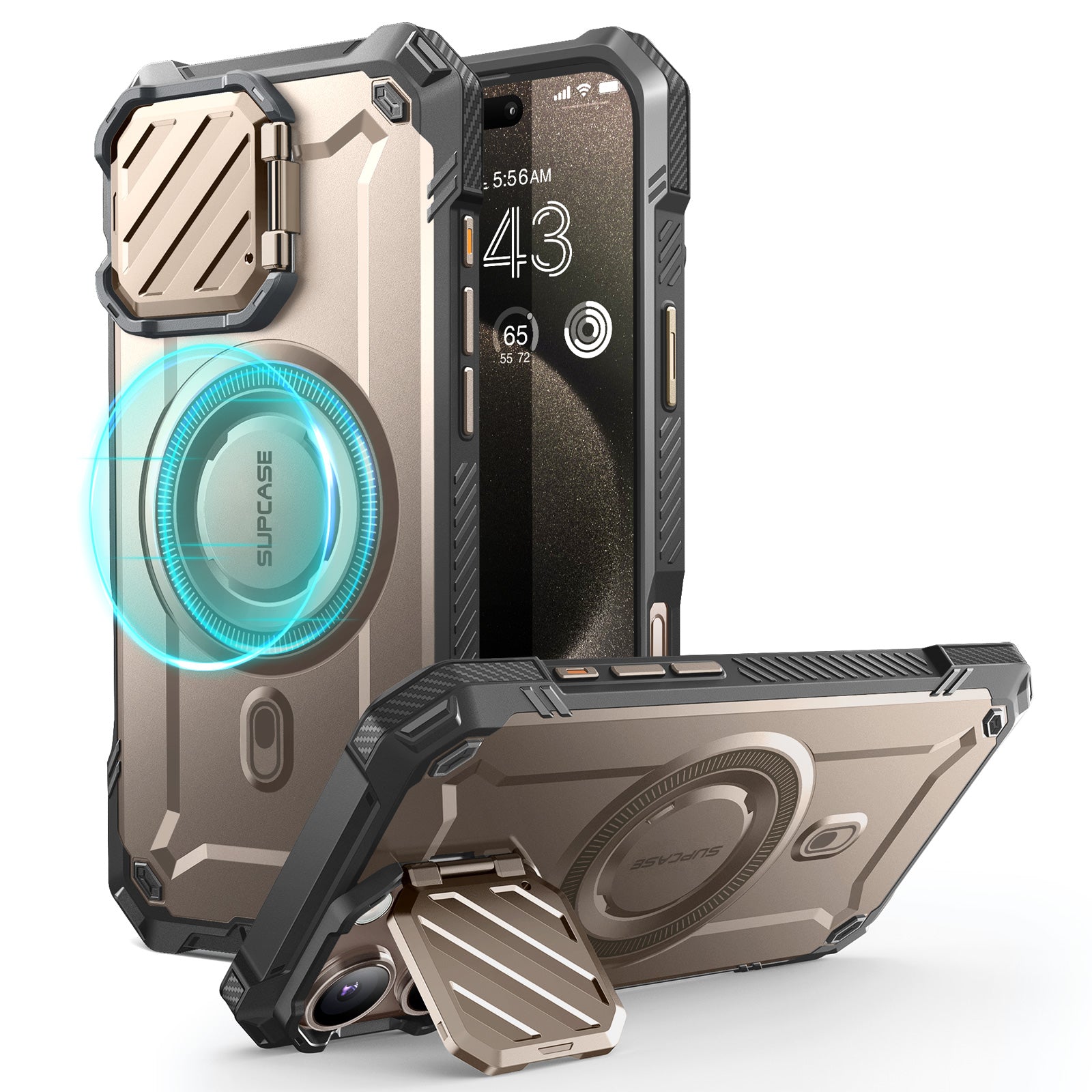 iPhone 16 Pro 6.3 Inch Unicorn Beetle MAG XT MagSafe Protective Case - Rose Gold | Shockproof & Wireless Charging Compatible | Perfect for Outdoor Adventures & Daily Use