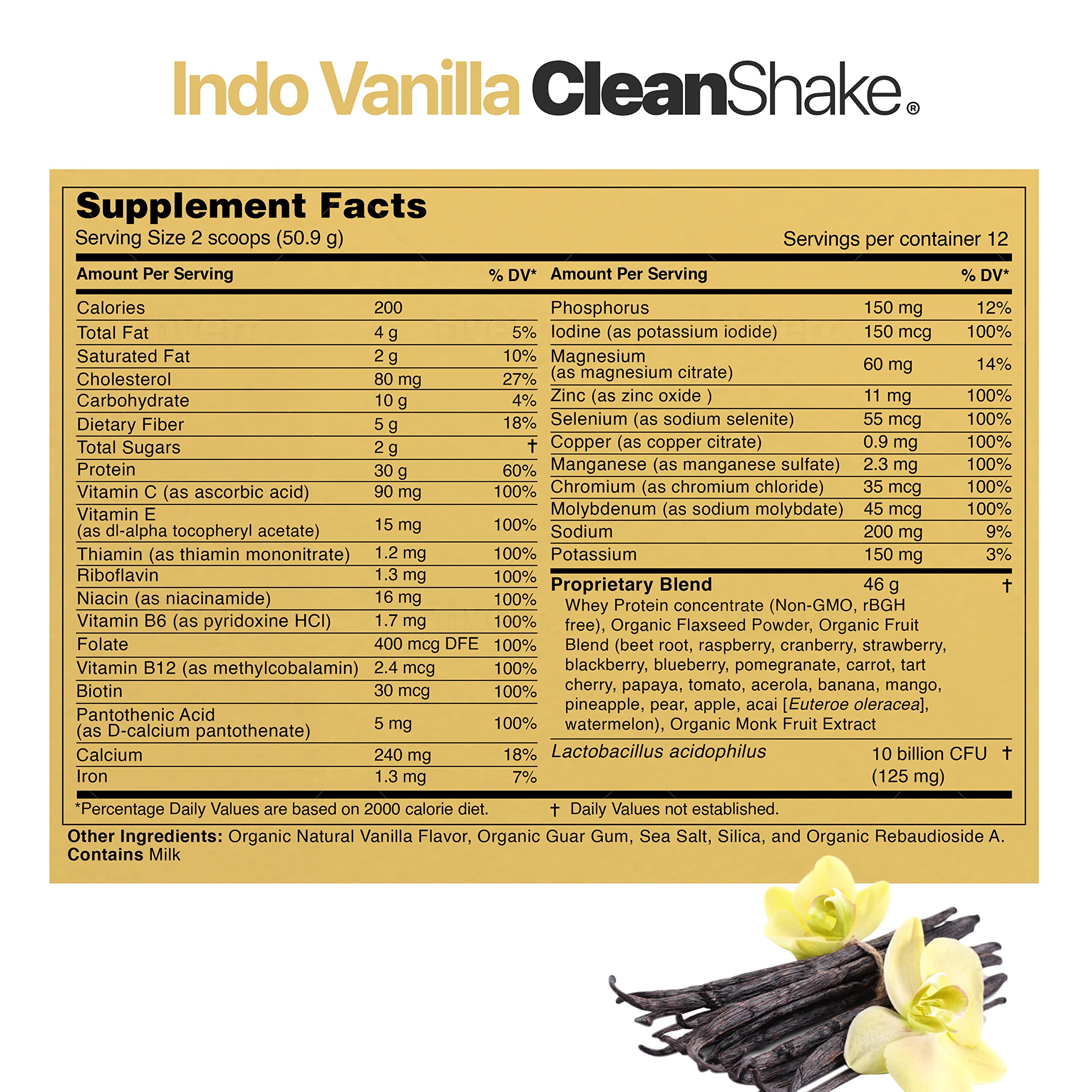 CleanShake Ultra-Premium Protein Shake - Organic Whey Protein Powder with 21 Superfoods, 23 Vitamins & Minerals | Non-GMO, rBGH-Free Grass Fed Whey | Informed Protein Certified | Perfect for Post-Workout Recovery & Healthy Meal Replacement