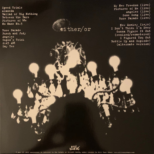 Elliott Smith Either/Or Expanded Edition 2xLP Vinyl Record Album Limited Reissue Remastered Gatefold Cover Near Mint (NM/M) - Perfect for Vinyl Collectors & Indie Music Lovers
