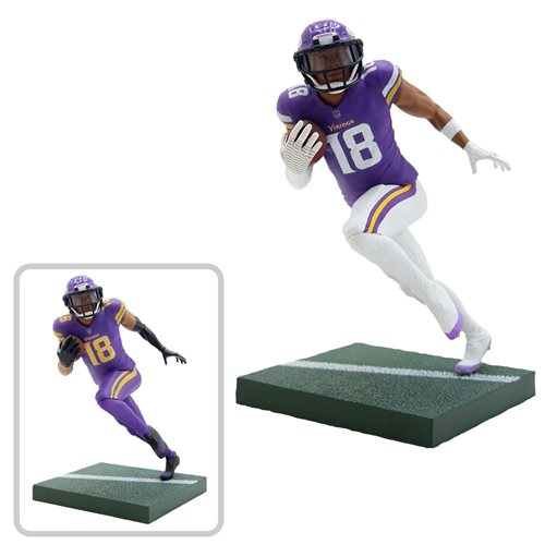 Official NFL Justin Jefferson Minnesota Vikings Action Figure - Collectible Football Player Statue for Fans, Gifts & Home Decor