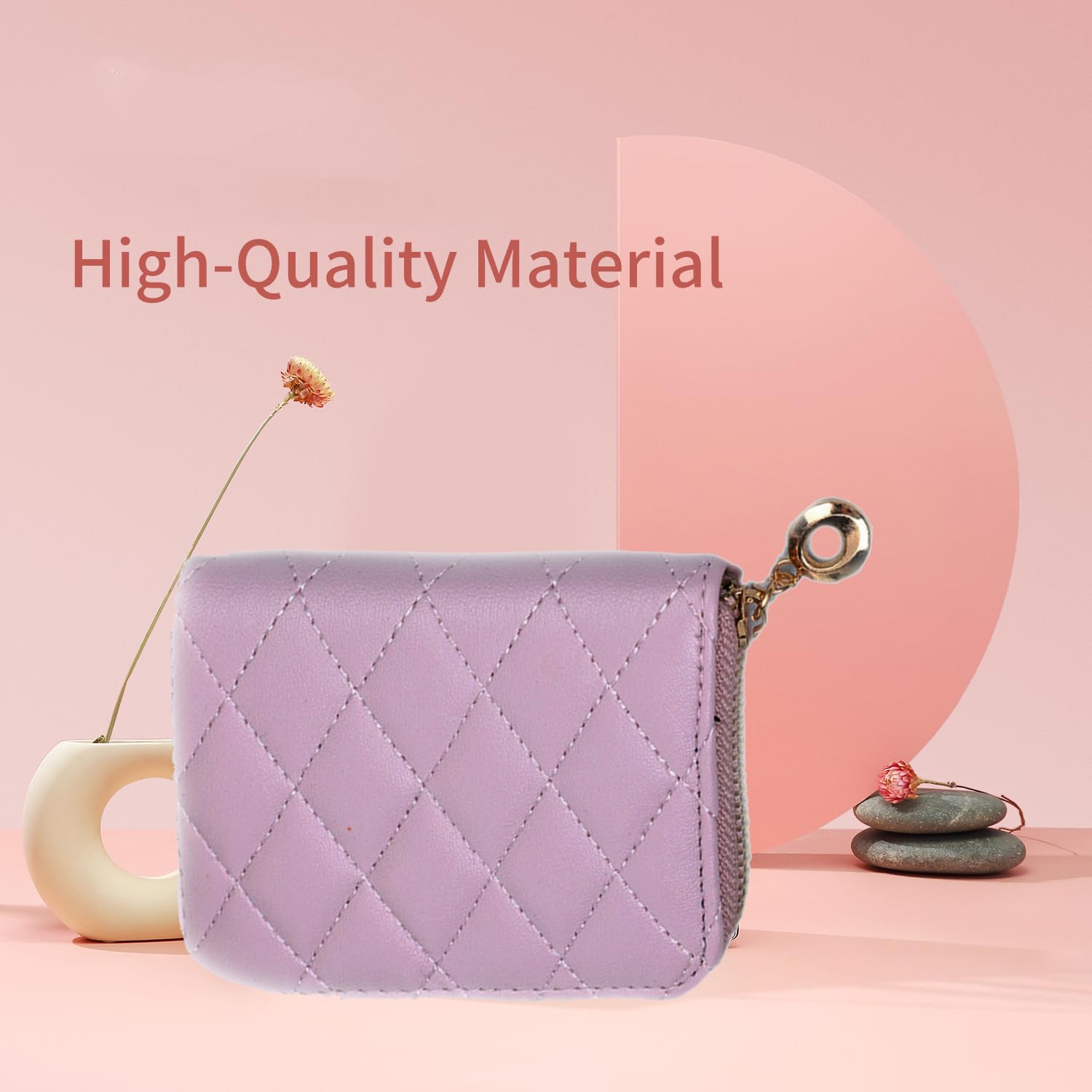 Stylish Pink Accordion Coin Purse with Multiple Card Slots - Compact Women's Wallet for Cash, Cards & Coins - Perfect for Shopping, Travel & Everyday Use