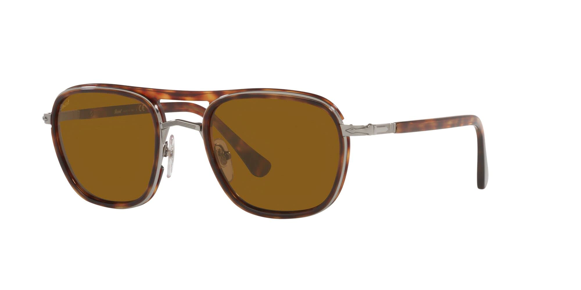 Persol PO2484S Square Sunglasses for Men & Women - Classic UV Protection Polarized Lenses - Perfect for Driving, Travel & Outdoor Activities