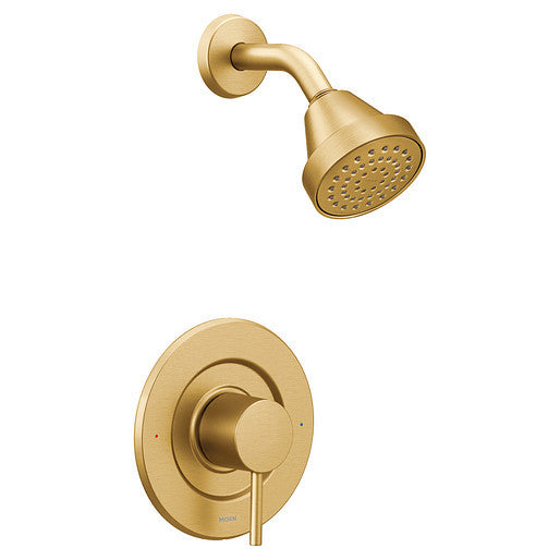 Moen Align Eco Performance Posi Temp Shower Trim in Brushed Gold - T2192EPBG | Water-Saving Shower Faucet for Modern Bathrooms & Sustainable Homes