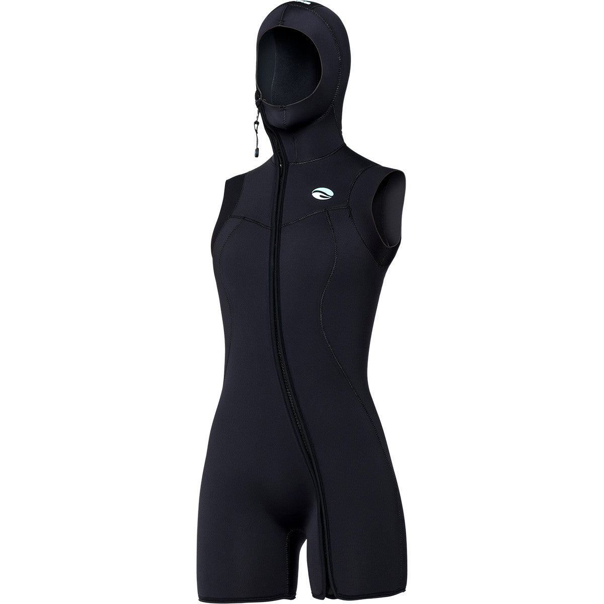 7mm Thick Women's Step-In Hooded Vest - Warm Fleece Lined Winter Vest for Outdoor Activities & Casual Wear