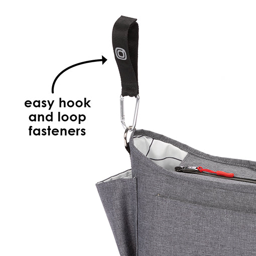 Diono 8-in-1 Buggy Buddy XL Stroller Organizer with Large Storage Pockets & Cup Holders - Perfect for Diaper Bags, Toys, and Essentials on Strollers, Shopping Carts, and Travel