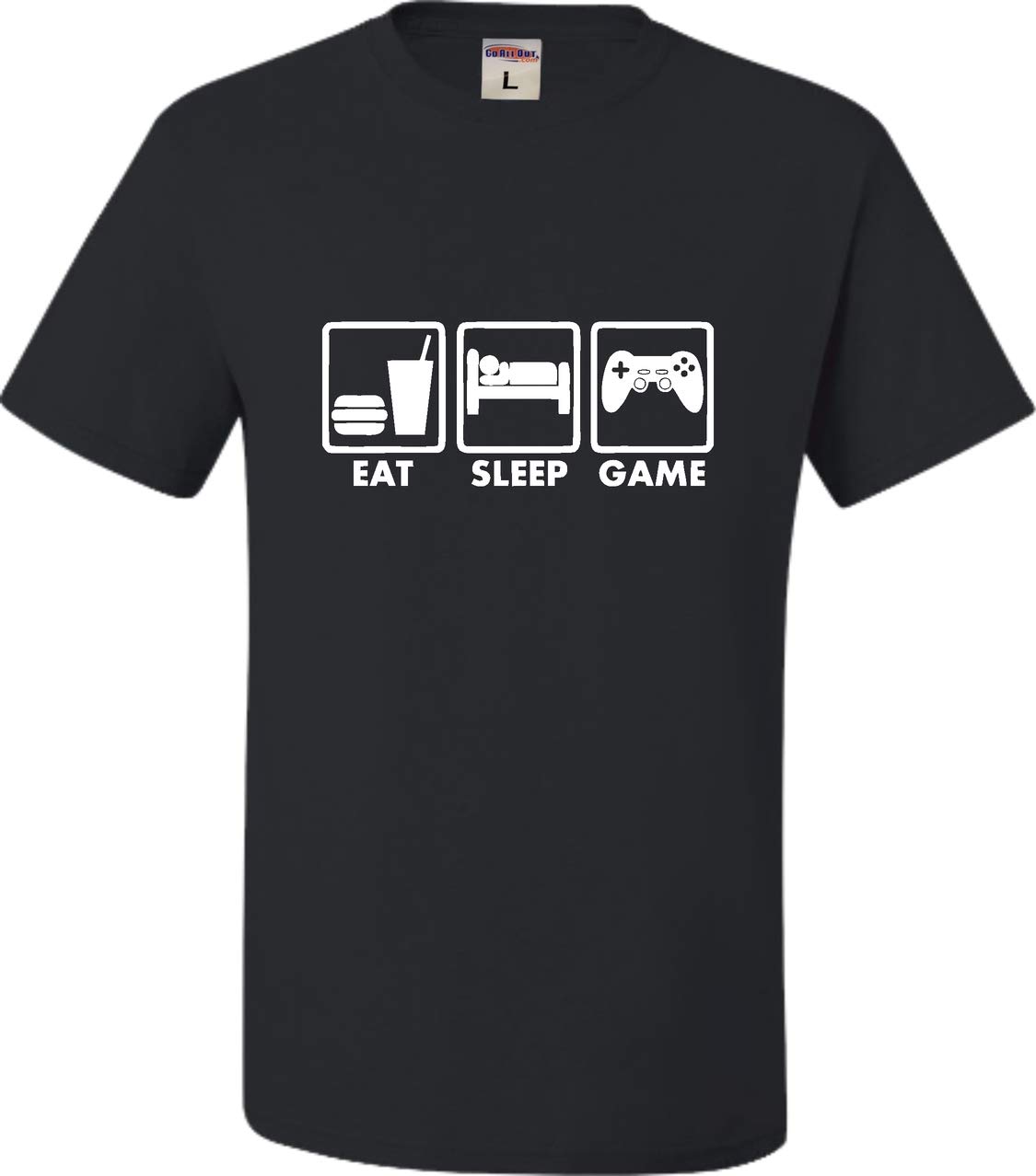 Funny Eat Sleep Game Repeat T-Shirt for Gamers - Cool Youth Gaming Tee for Casual Wear & Esports Events