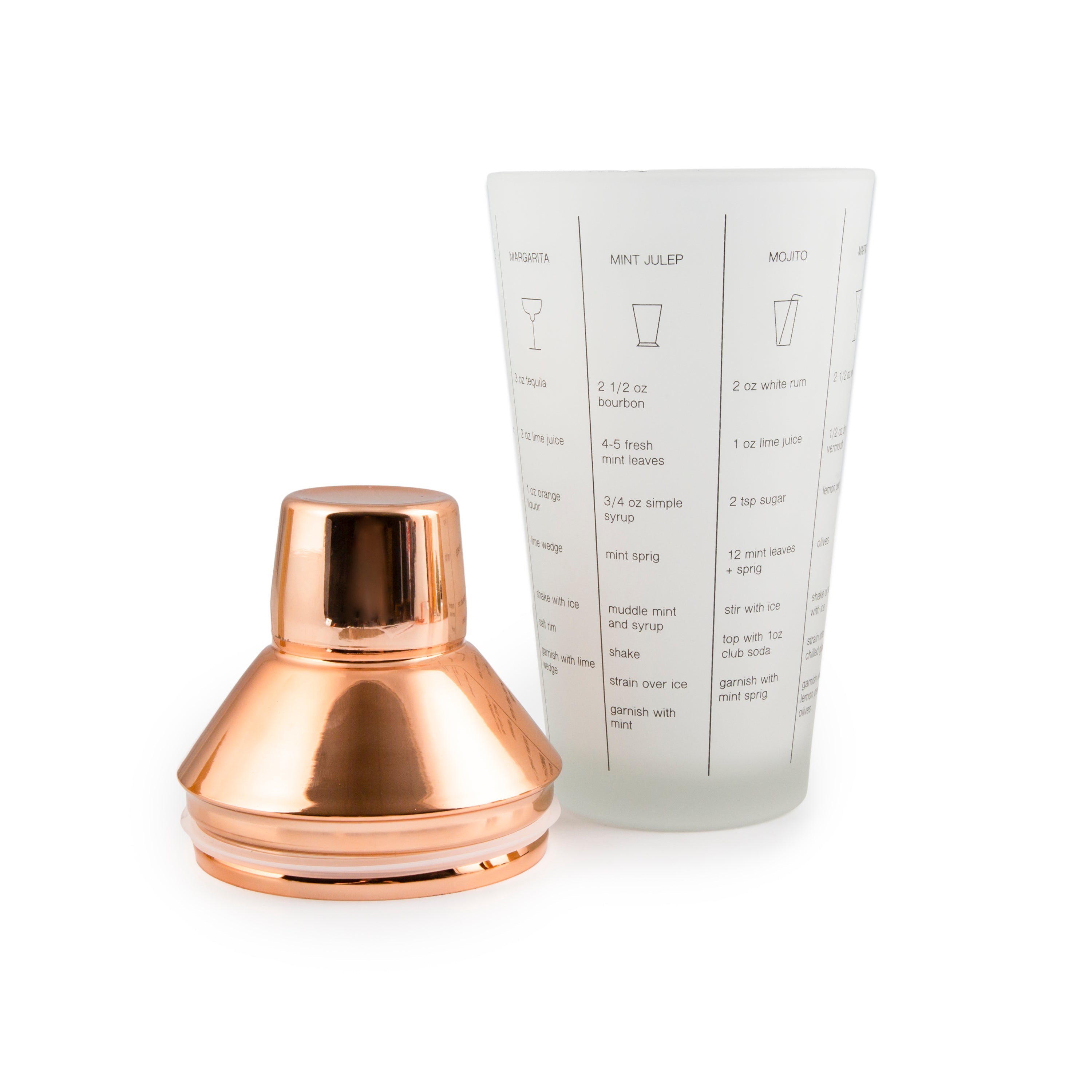 Premium 5-Piece Copper Mixology Cocktail Set - Bar Tools for Professional & Home Bartenders - Perfect for Mojitos, Margaritas & Craft Cocktails