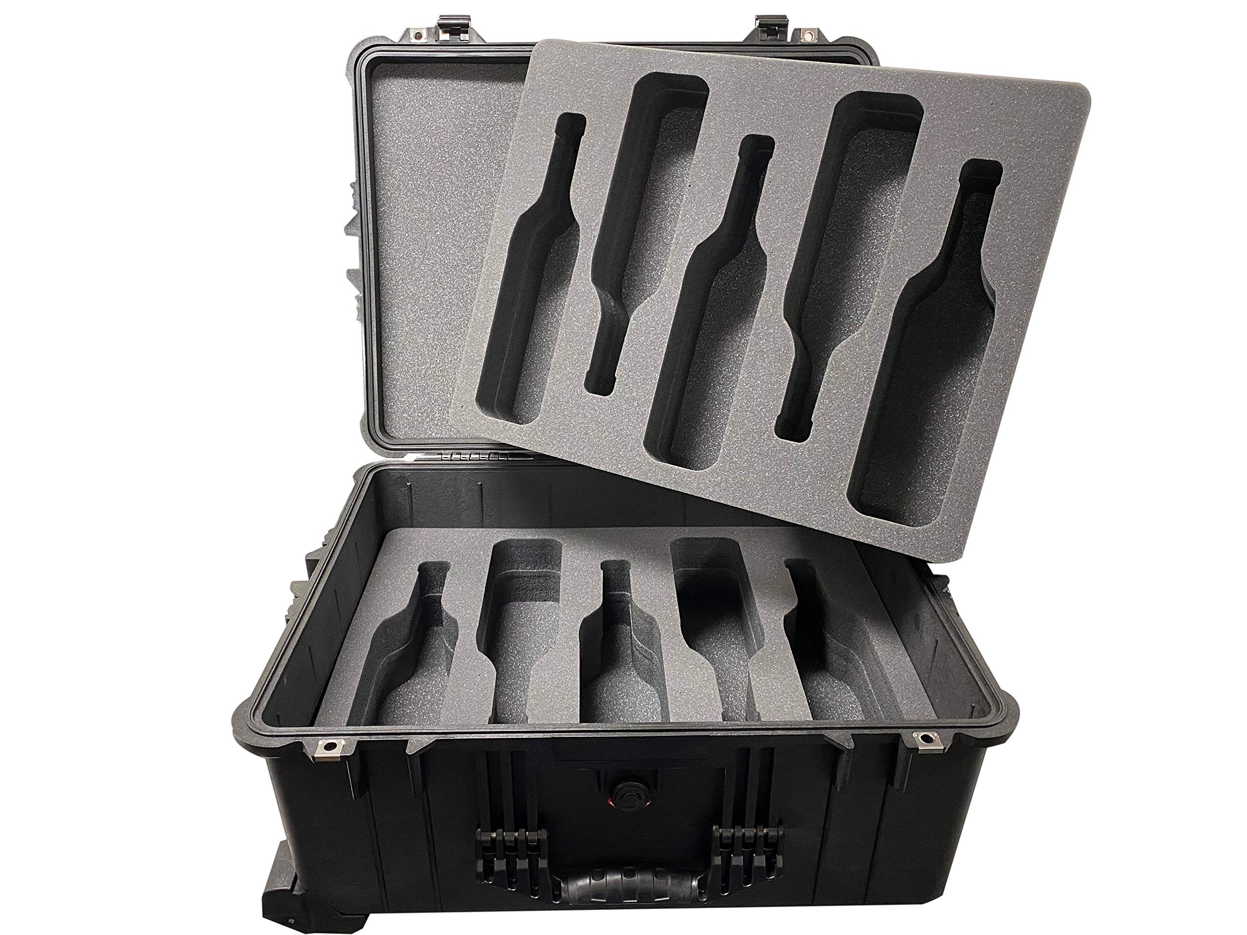 Pelican 1620 Case Foam Inserts for 10 Bottles - Protective Foam Set Only | Perfect for Wine Storage, Travel & Equipment Protection