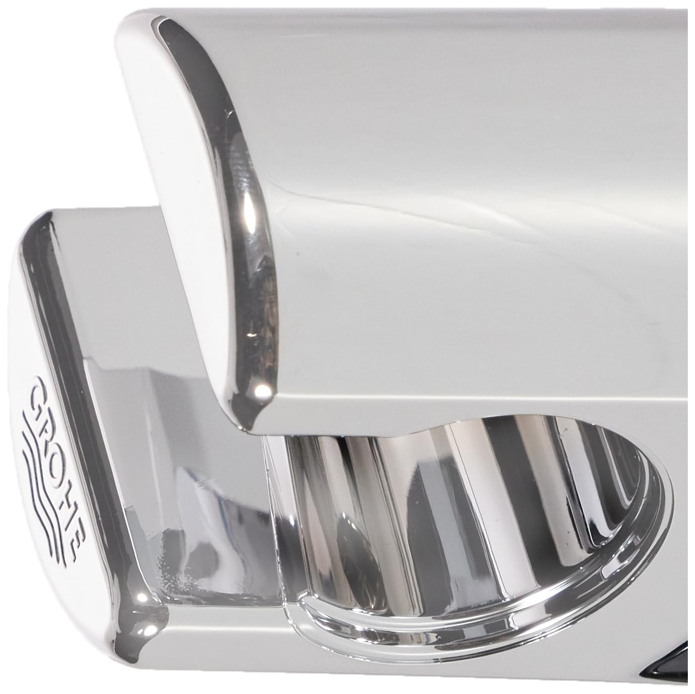 Grohe 28622000 Wall Mount Hand Shower Holder - Chrome Finish, Adjustable Angle, Universal Fit for Bathroom & Shower - Perfect for Spa-Like Experience & Easy Handheld Shower Use