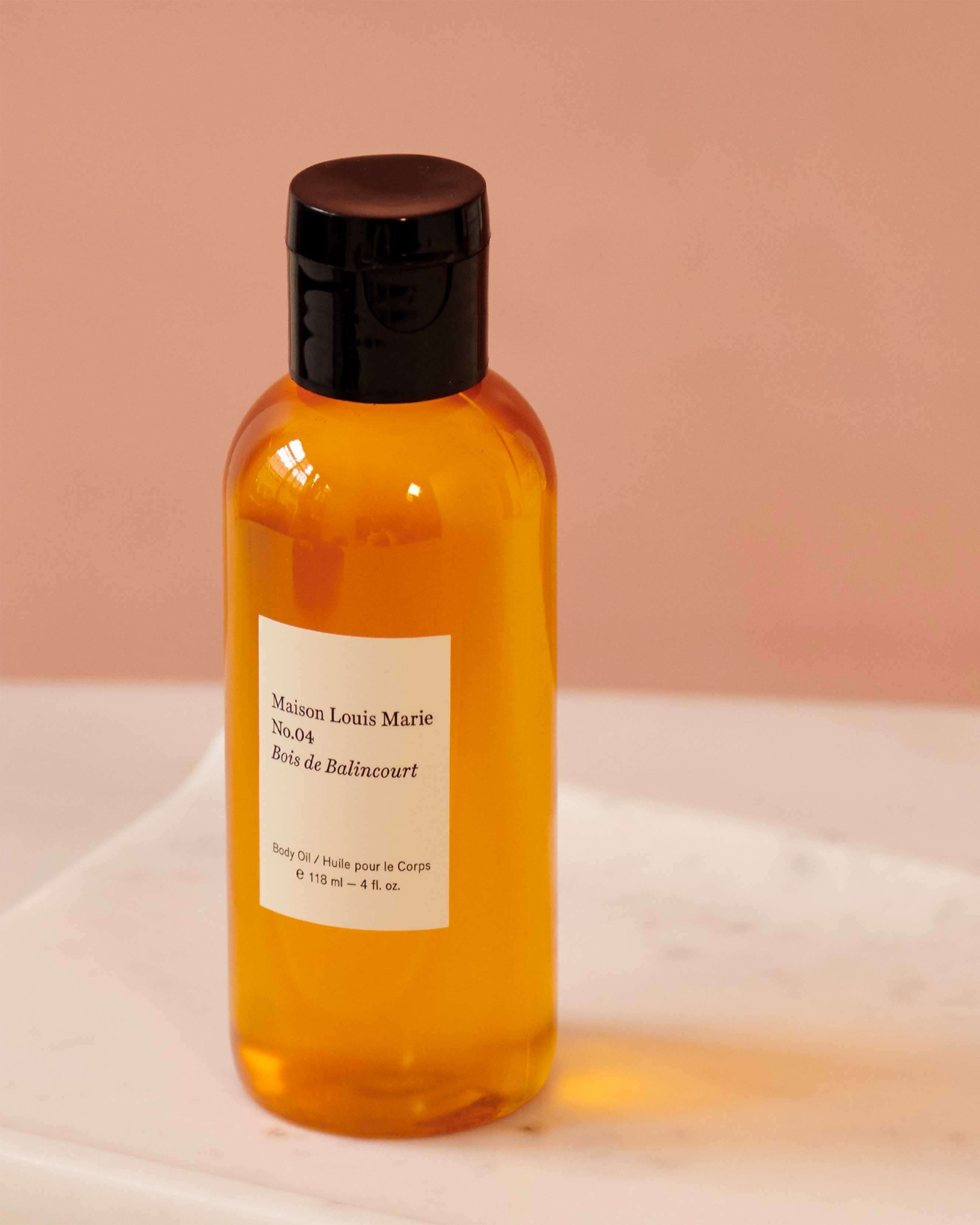 Maison Louis Marie No.04 Bois de Balincourt Perfumed Body Oil - Luxurious Moisturizing Dry Skin Treatment with Natural Ingredients | Perfect for Daily Hydration, Aromatherapy & Self-Care Rituals