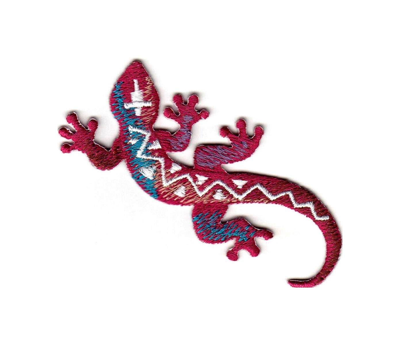 Gecko Iron On Patch - Southwest Lizard Design for DIY Clothing & Accessories - Perfect for Jackets, Bags, Hats & Denim Customization