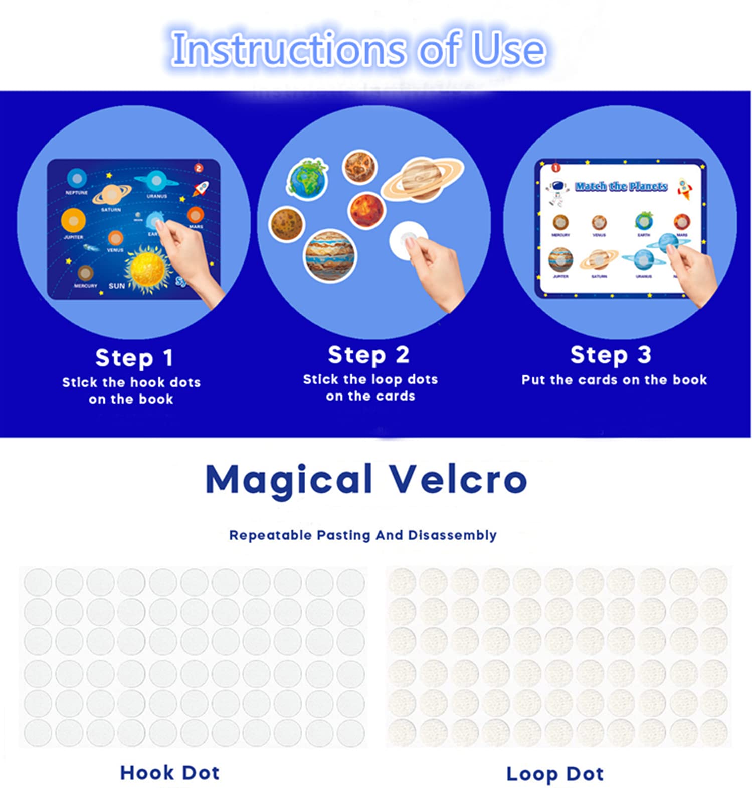 Montessori Preschool Learning Toys for Toddlers - Space Themed Busy Book & Sensory Educational Activities for Boys & Girls - Perfect for Autism Development, Christmas & Birthday Gifts - Ideal for Homeschooling, Daycare & Early Childhood Education