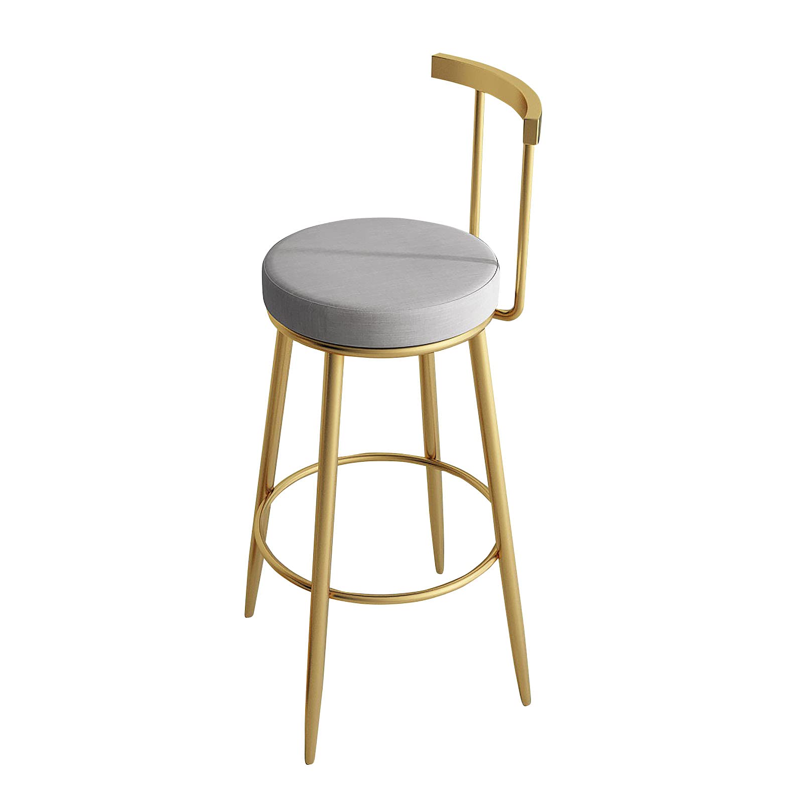 Modern 3-Piece Dining Set - YF-Barstool Kitchen Table with 2 Cushioned Stools, Grey Marble Tabletop for Home & Garden | Perfect for Small Spaces, Breakfast Nooks & Outdoor Entertaining