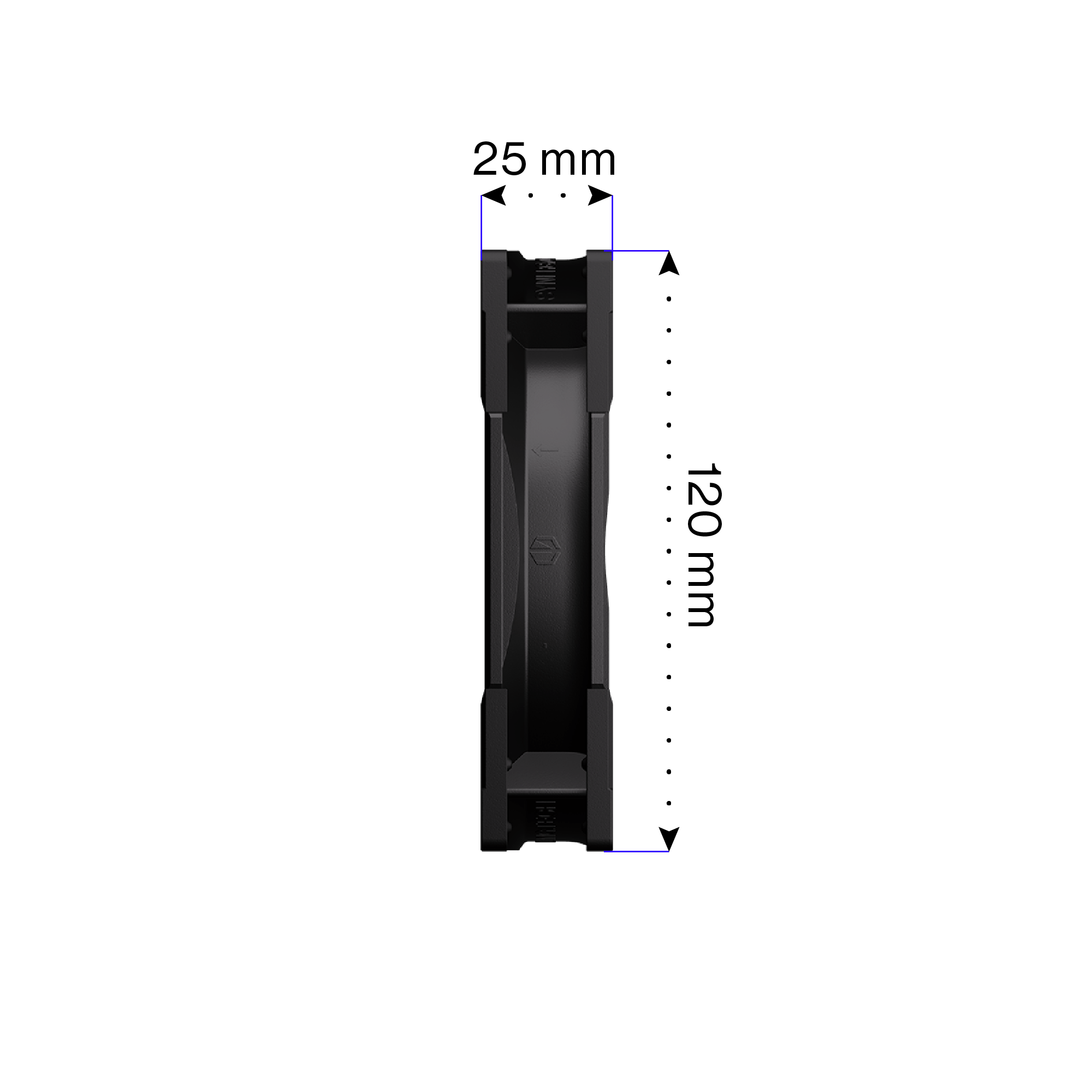 Endorfy Fluctus 120 PWM High Performance PC Cooling Fan (EY4A001) - Quiet Case Fan for Gaming PC, Workstation & Home Office Computer Builds