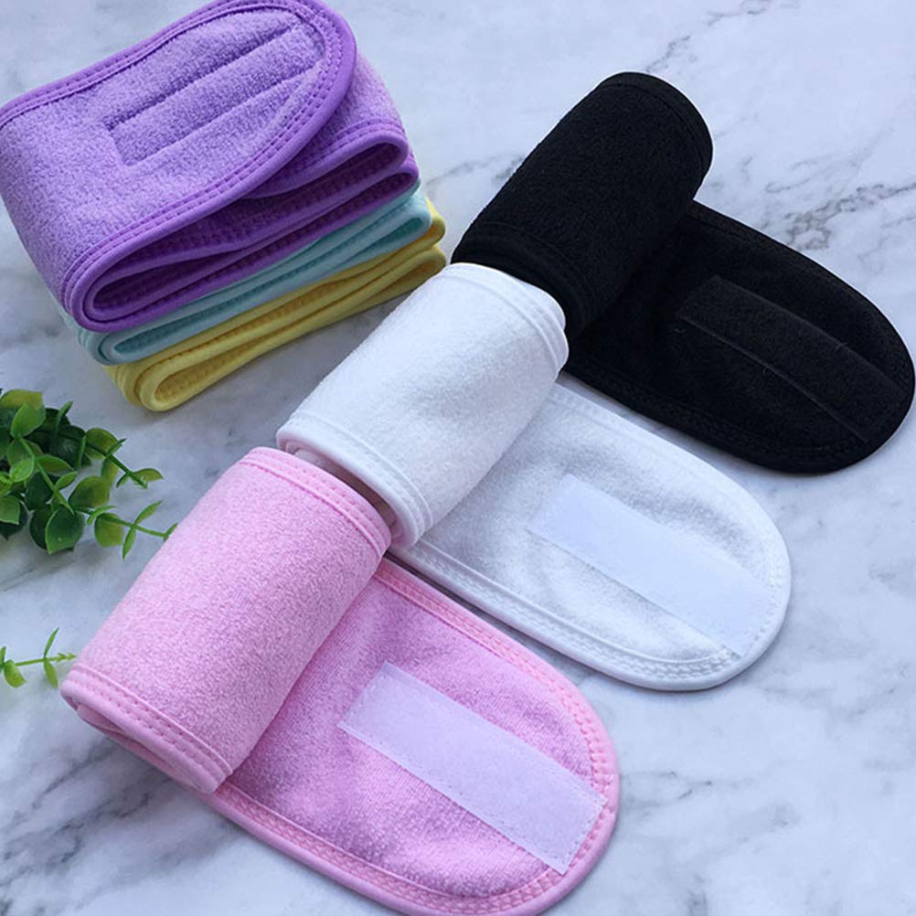 4pcs Spa Hair Wrap Headbands for Women - Soft Washing Face Headwrap, Warm Cosmetic Headband, Yoga & Shower Hair Scarf - Perfect for Skincare, Makeup, and Relaxing at Home