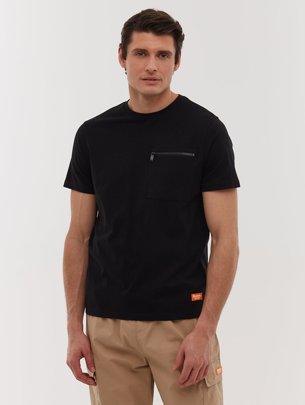 Hapsi Men's Casual Chest Pocket T-Shirt - Comfortable Cotton Tee for Everyday Wear | Perfect for Work, Outings & Relaxation