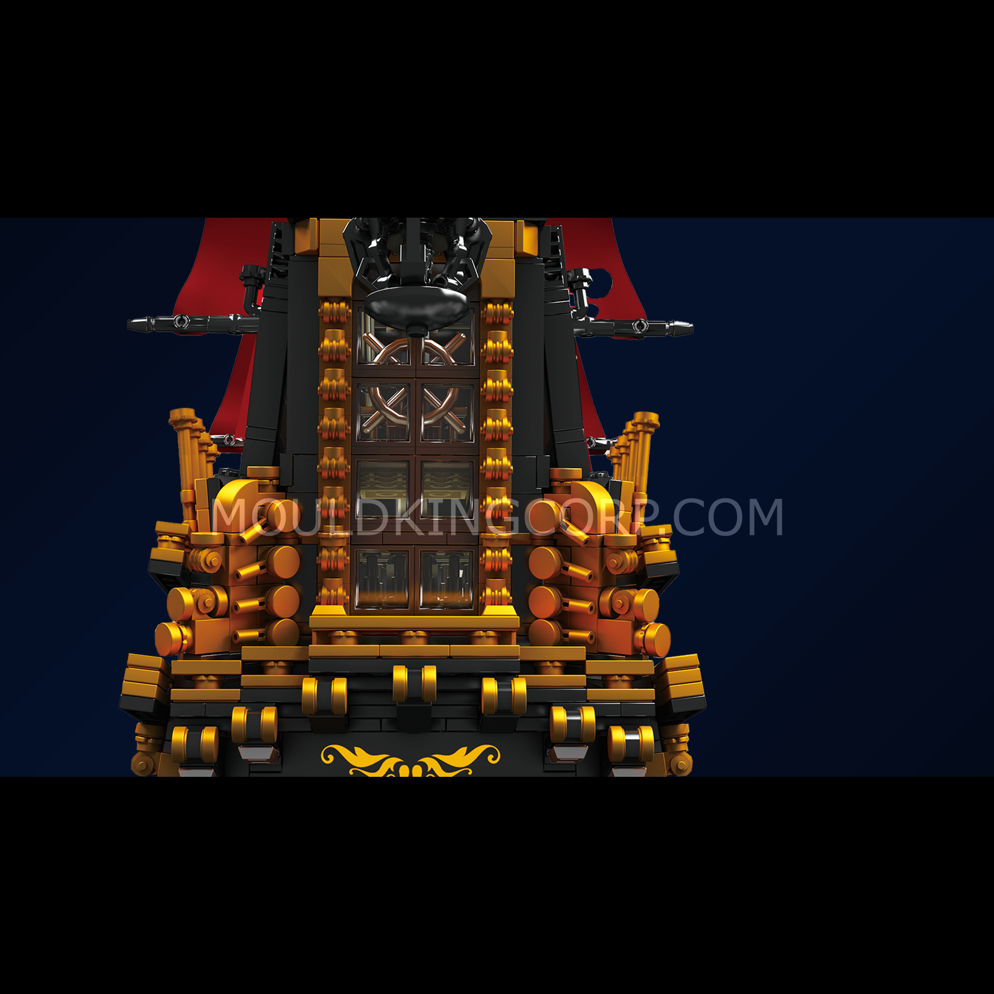 Mould King 13109 Queen Pirate Ship Model Building Set - 3,251 Pieces | Collectible Display Model for Adults & Teens | Perfect for Home Decoration, Gift Giving & Pirate Theme Collections