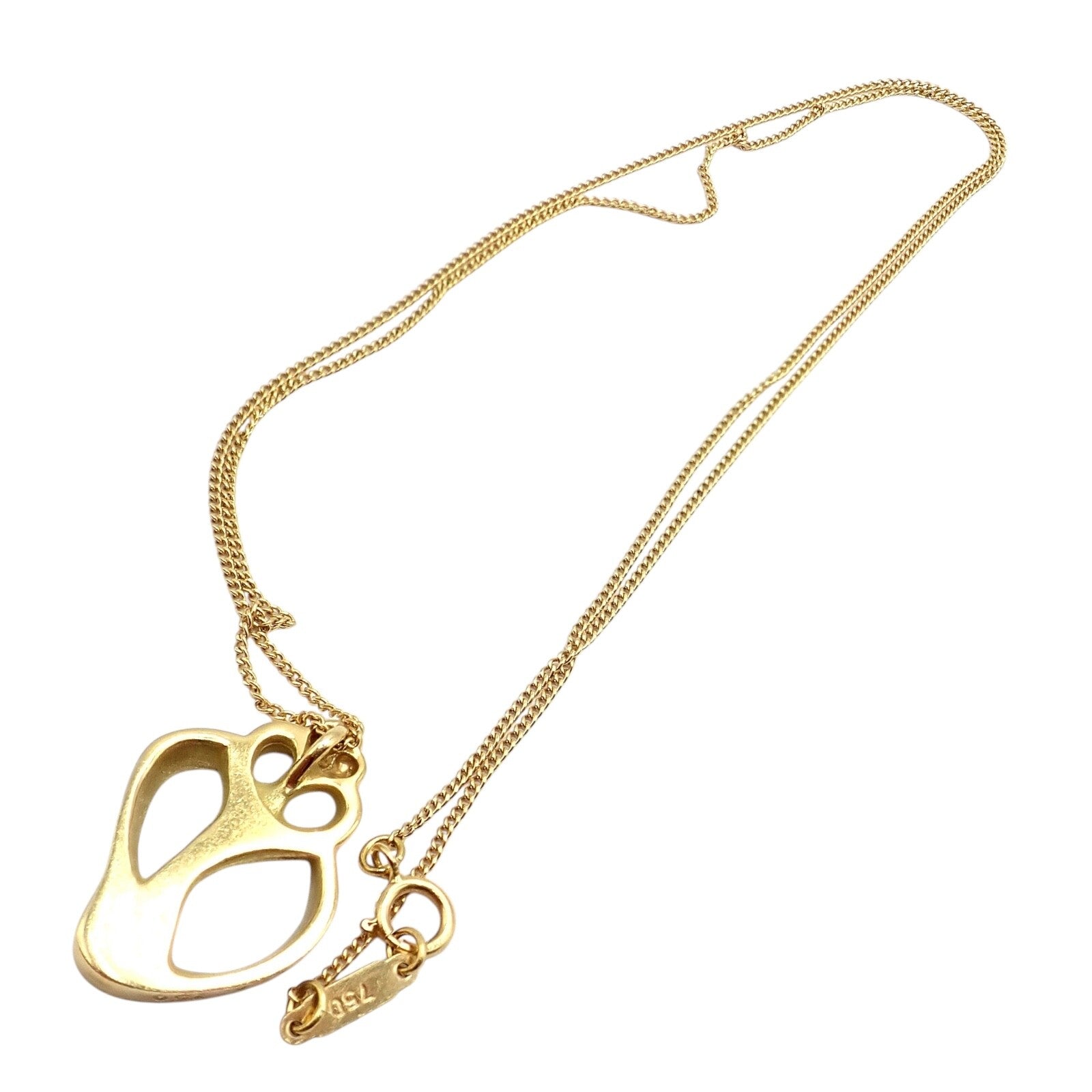 Vintage Tiffany & Co 18K Yellow Gold Seashell Pendant Necklace - Authentic 1980s Jewelry for Women, Perfect Gift for Anniversary, Birthday & Special Occasions