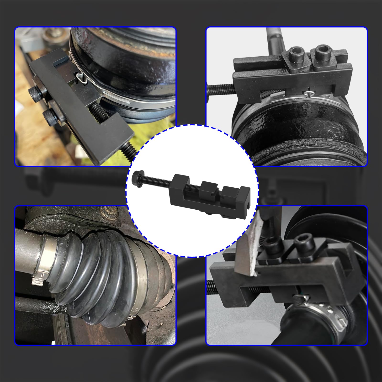 Bolaxin CV Axle Boot Clamp Tool Set - Professional CV Joint Boot Clamp Pliers for Drive Shaft & Hose Clamping - Compatible with Toyota, Lexus (09521-24010) - Perfect for Auto Repair Shops & DIY Mechanics