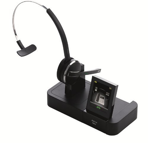 Certified Refurbished Jabra PRO 9470 Mono Wireless Headset with Touchscreen - Compatible with Desk Phones, Softphones & Mobile Devices | Ideal for Office Calls, Remote Work & Customer Service