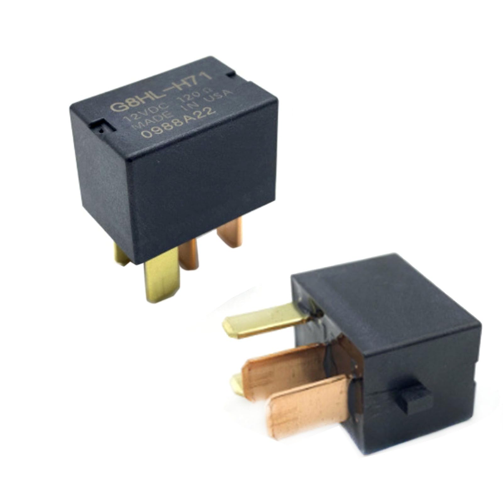 2 PCS 12V DC 4-Pin Car AC Relay - OEM 39794-SDA-A03 Replacement for Honda Accord, Odyssey, CRV, Civic - Automotive Power Accessories for Cooling System & Climate Control