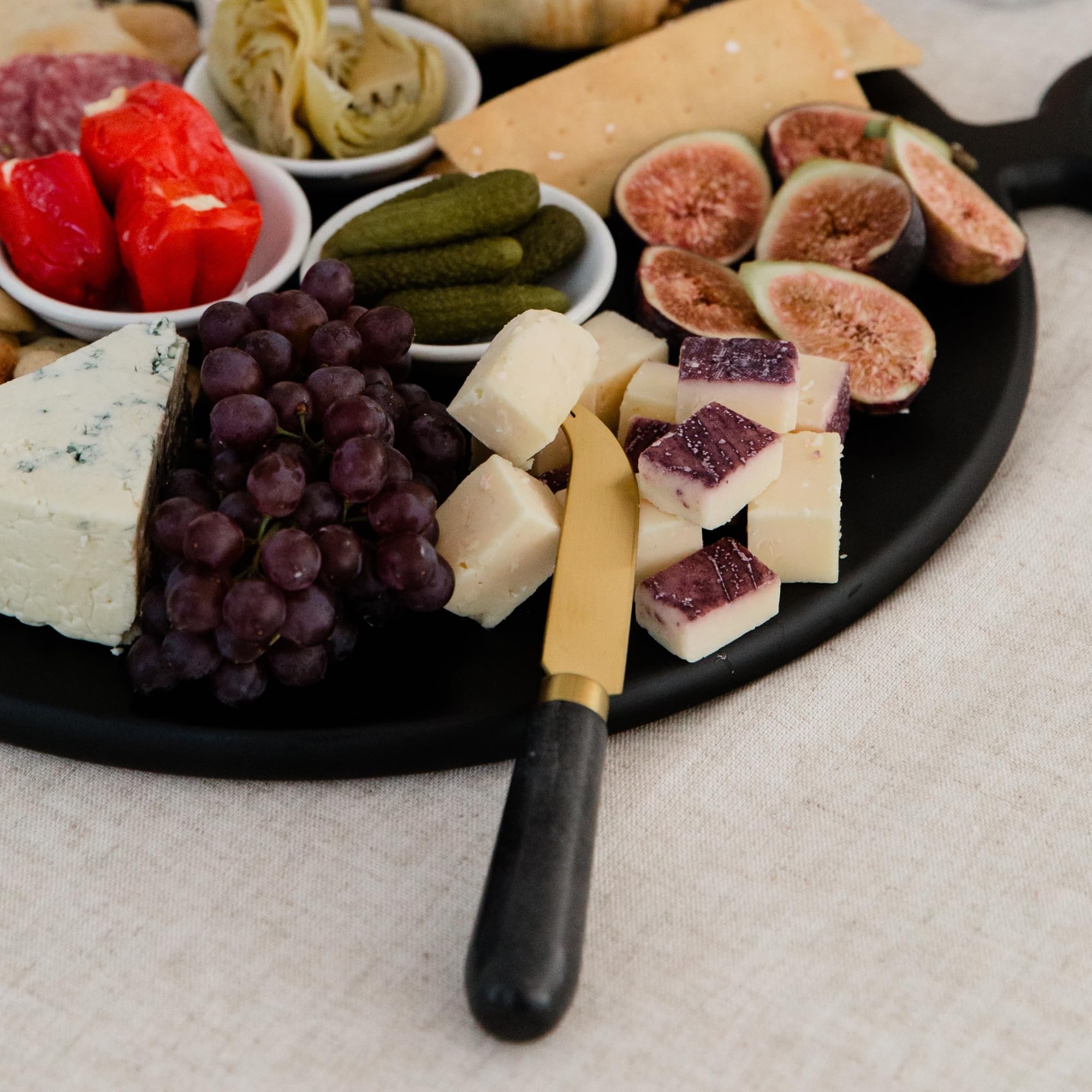Premium Marble Cheese Knife Set - 4-Piece Stainless Steel Cheese Knives for Charcuterie Boards | Cheese Board Accessories & Charcuterie Tools | Perfect for Wine Parties, Housewarming Gifts & New Home Essentials